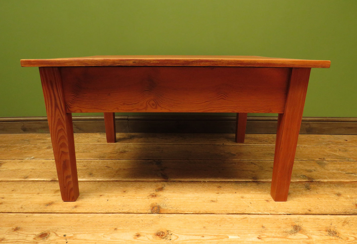 Old Pine Coffee Table with Drawer
