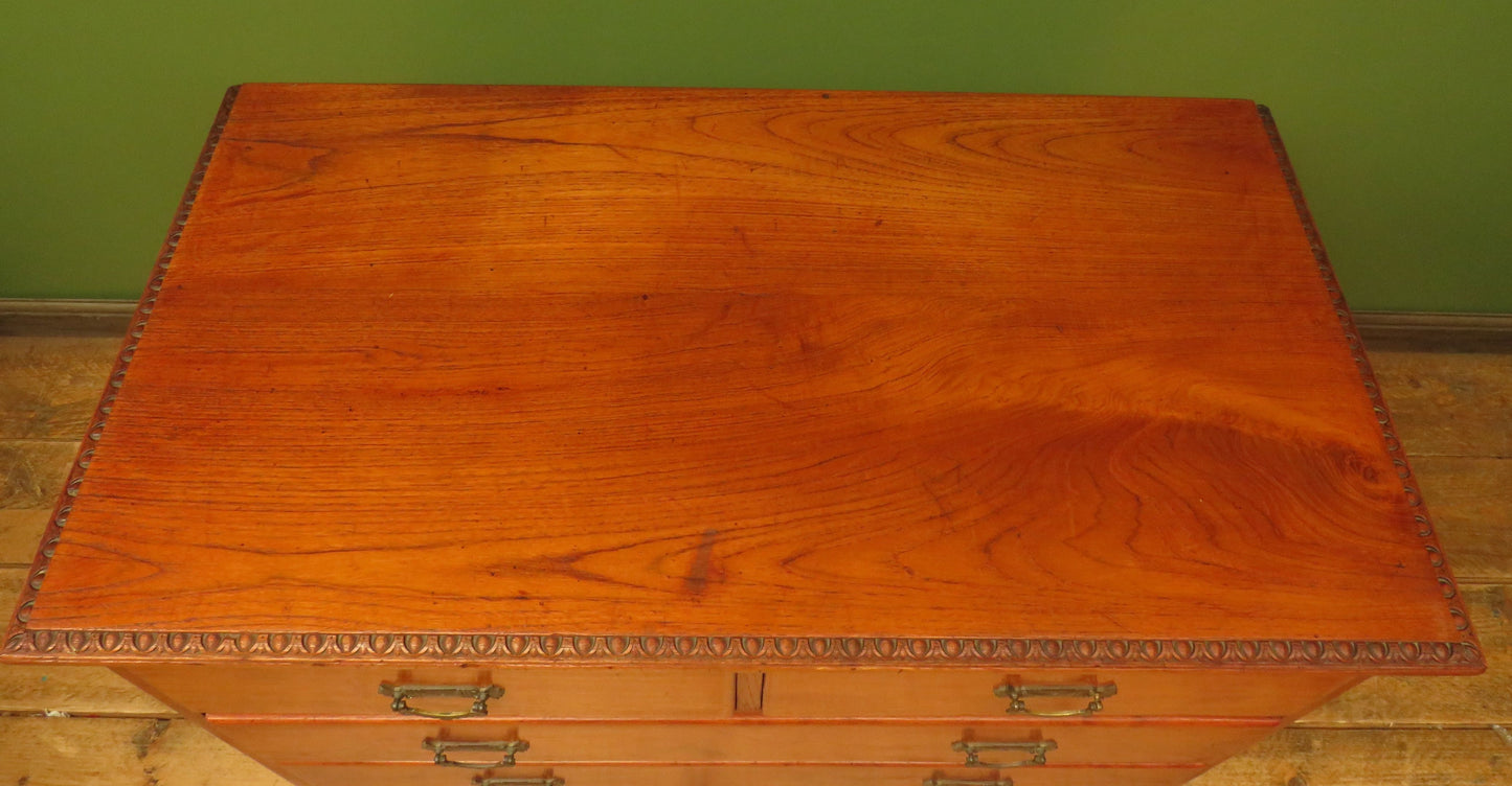 Antique Camphor Wood Chest of Drawers