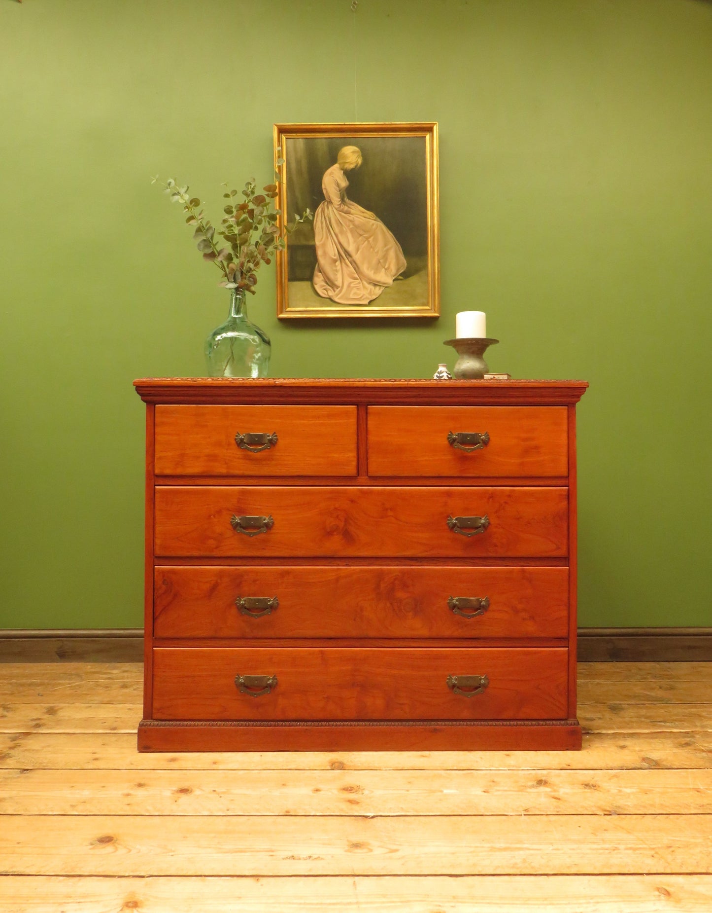 Antique Camphor Wood Chest of Drawers