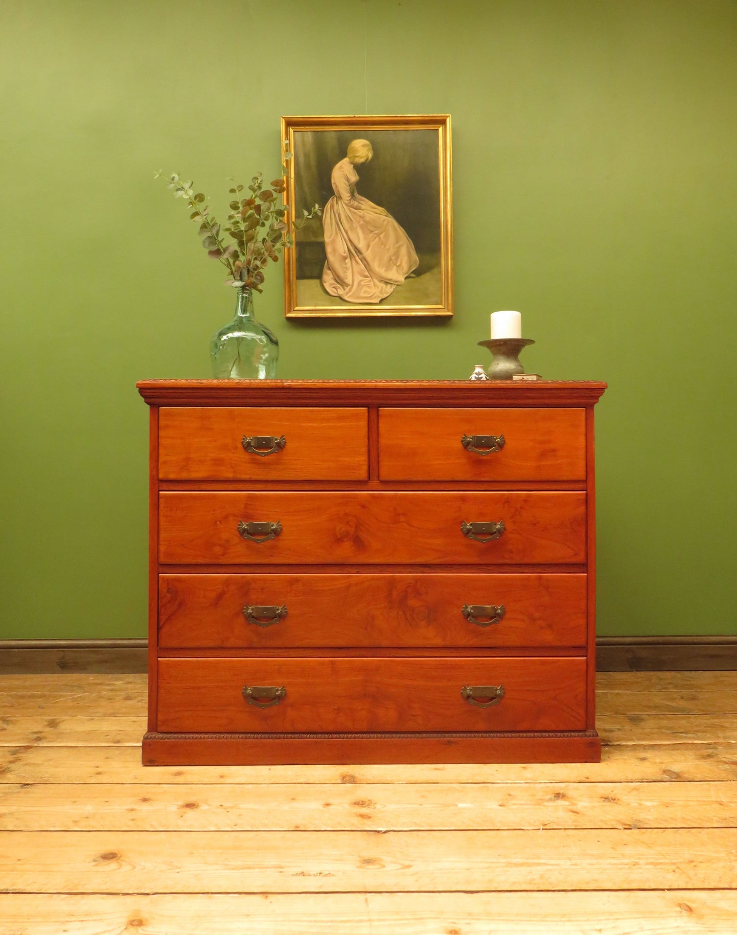 Antique Camphor Wood Chest of Drawers