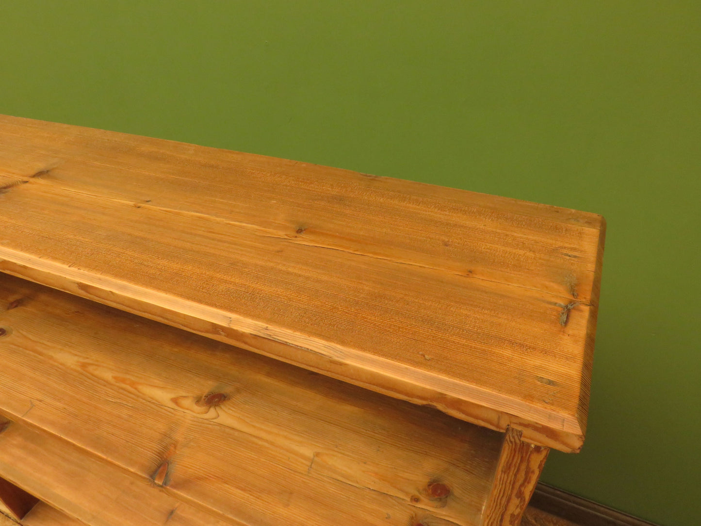 Rustic Pine Book Shelf Unit