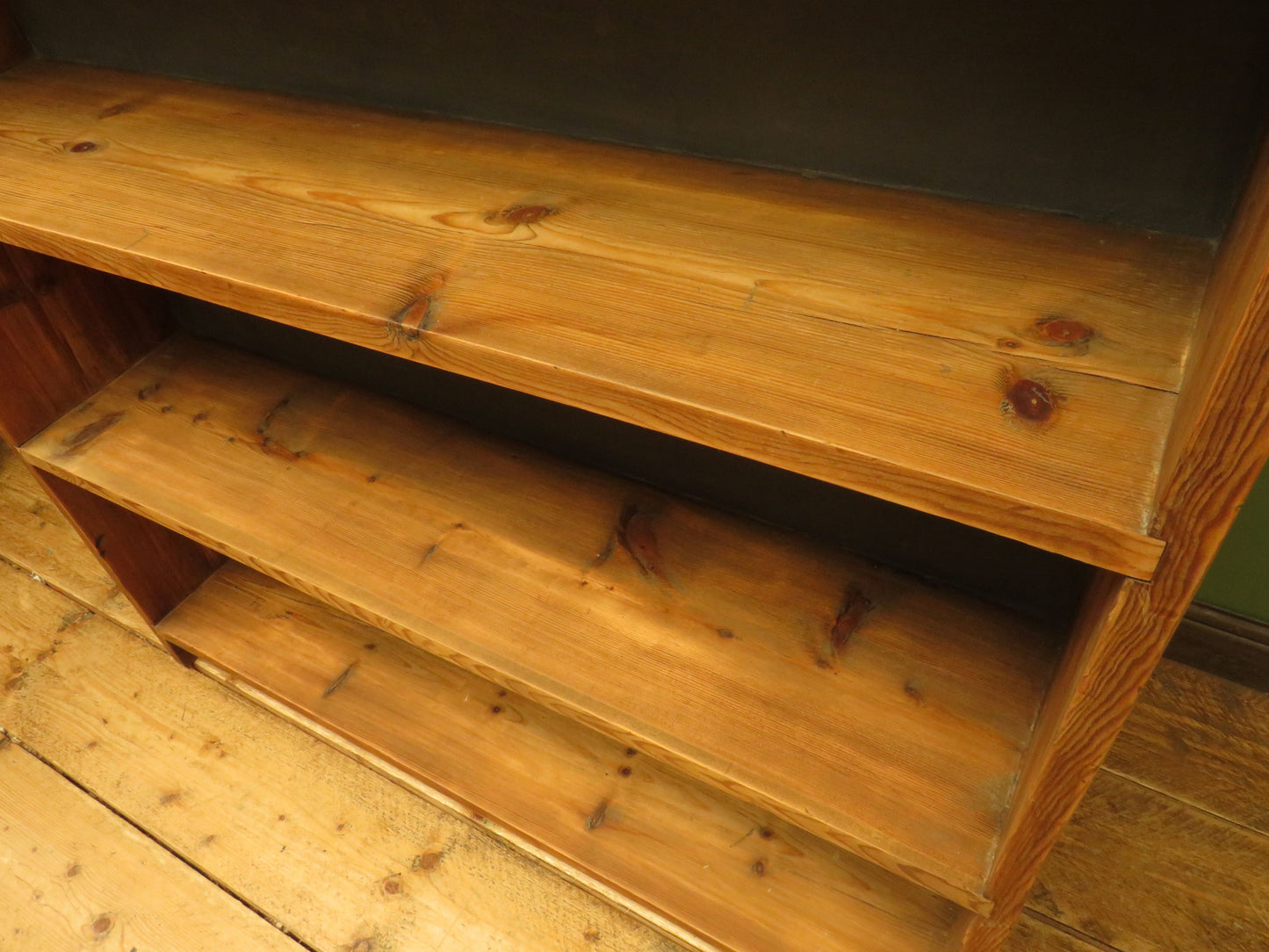 Rustic Pine Book Shelf Unit