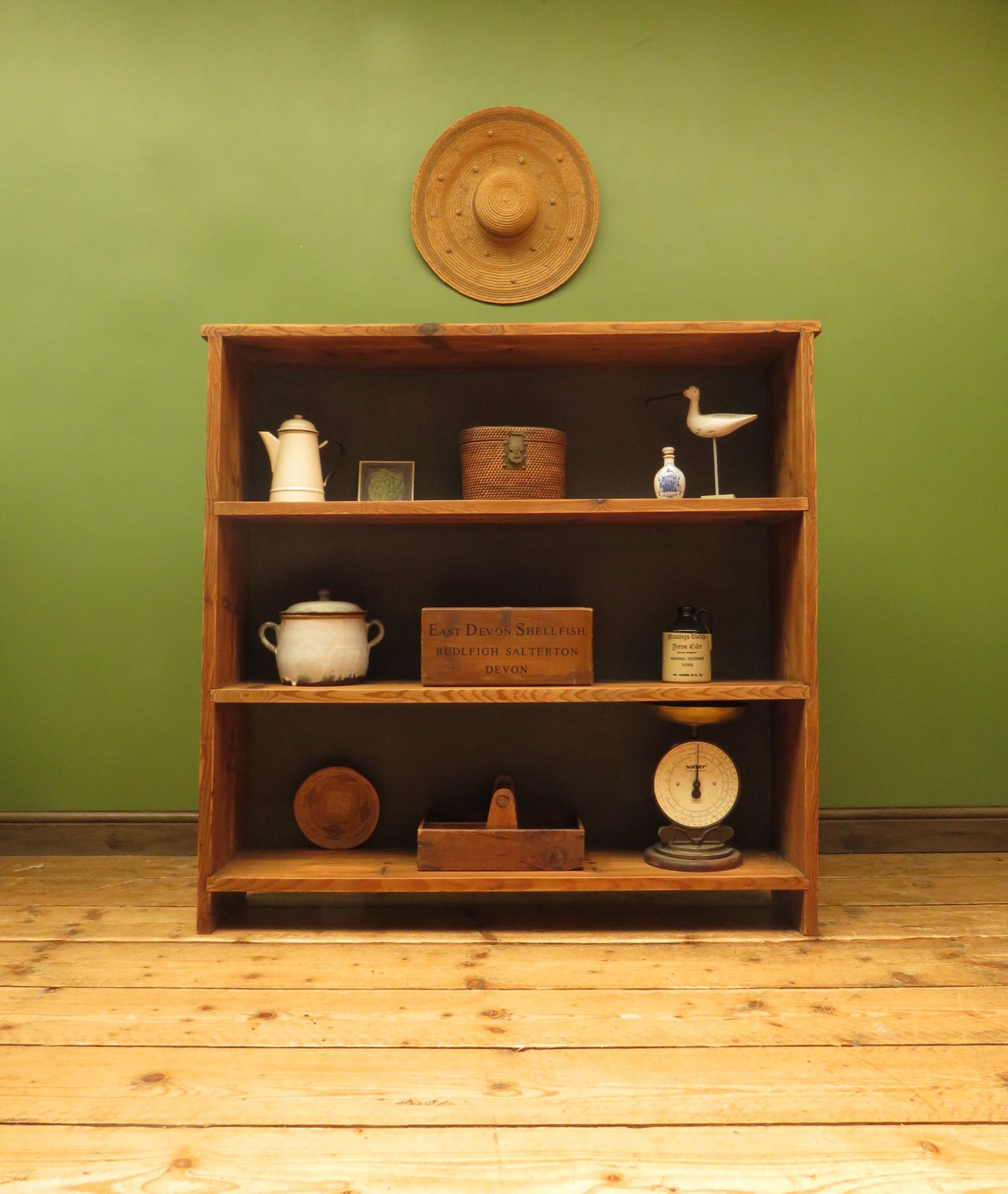 Rustic Pine Book Shelf Unit