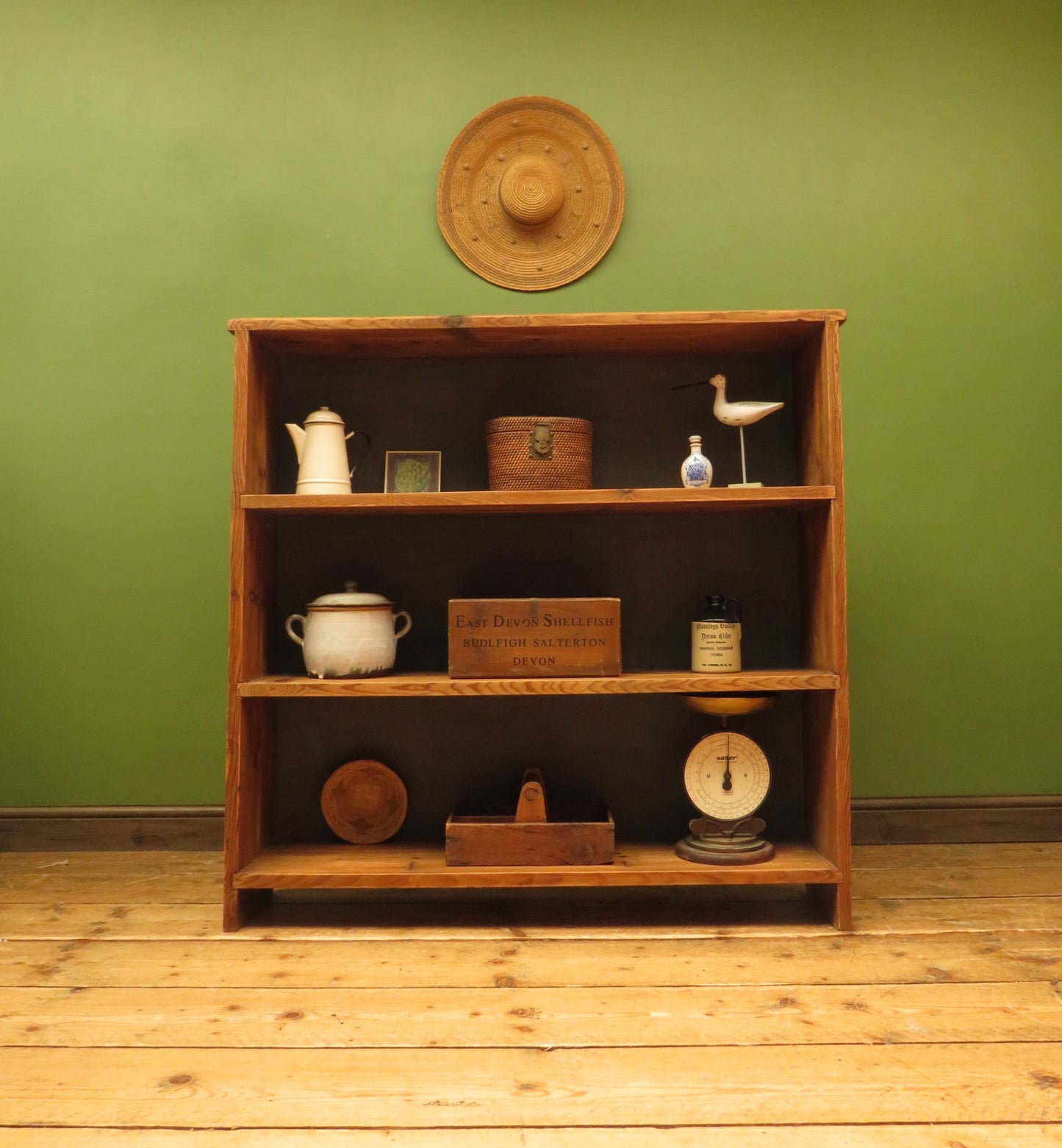 Rustic Pine Book Shelf Unit