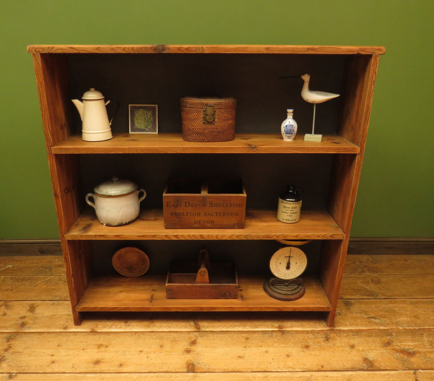 Rustic Pine Book Shelf Unit