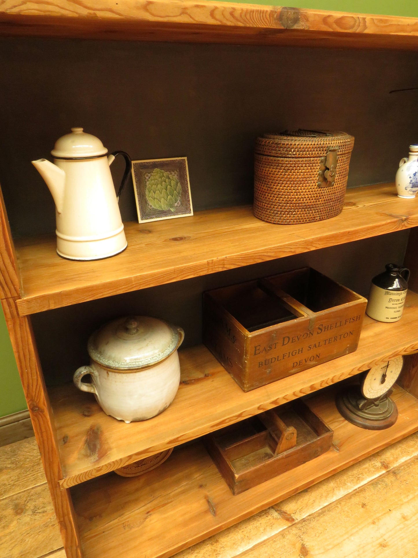 Rustic Pine Book Shelf Unit