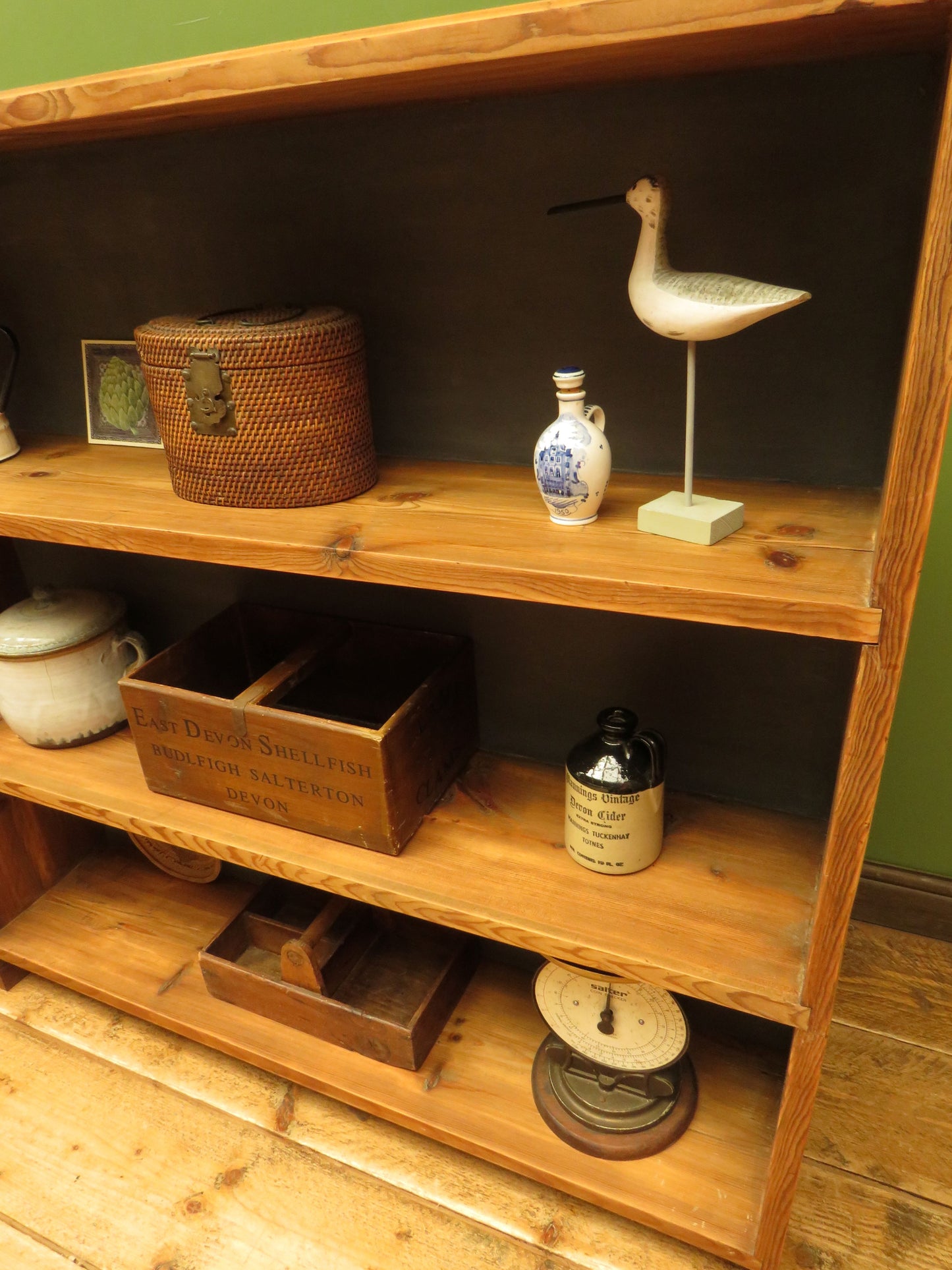 Rustic Pine Book Shelf Unit