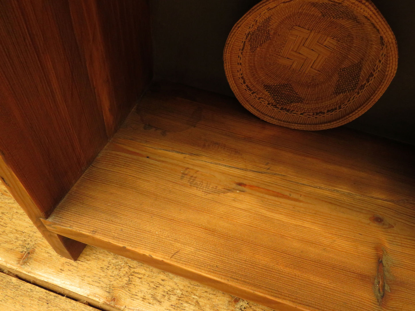 Rustic Pine Book Shelf Unit