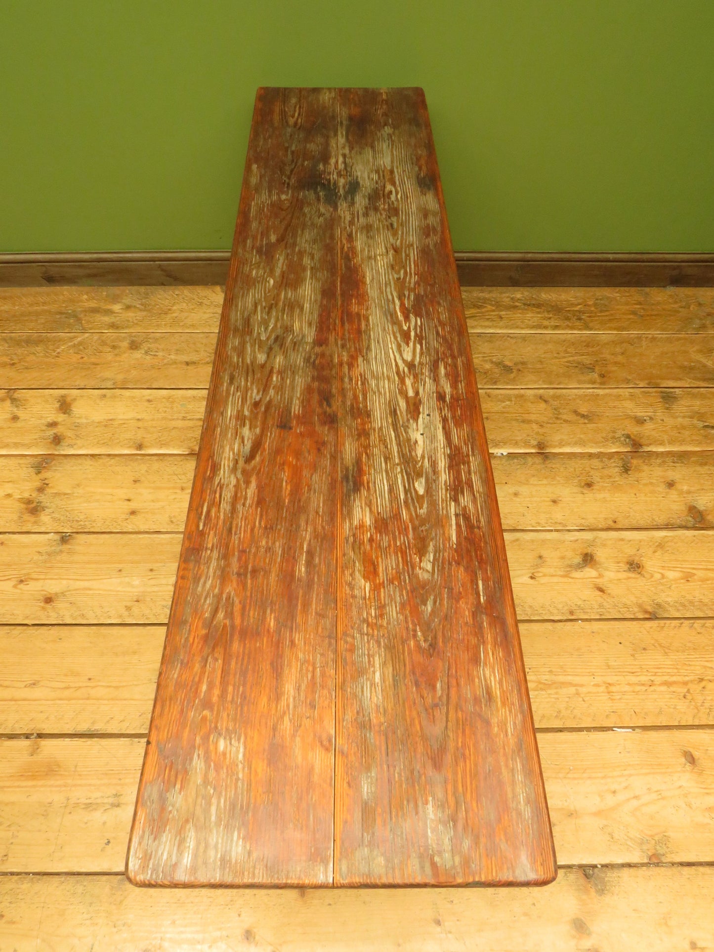 Rustic Potting Shed Bench with Chippy Paint Base