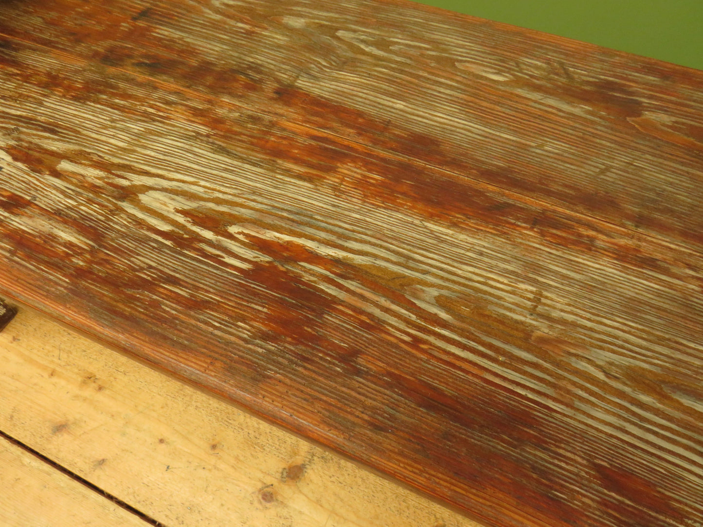 Rustic Potting Shed Bench with Chippy Paint Base