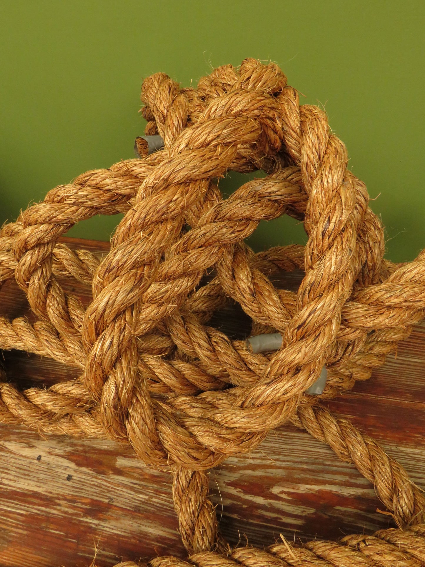 Vintage Hemp rope 25 feet x 28.25mm for decking or staircase banister