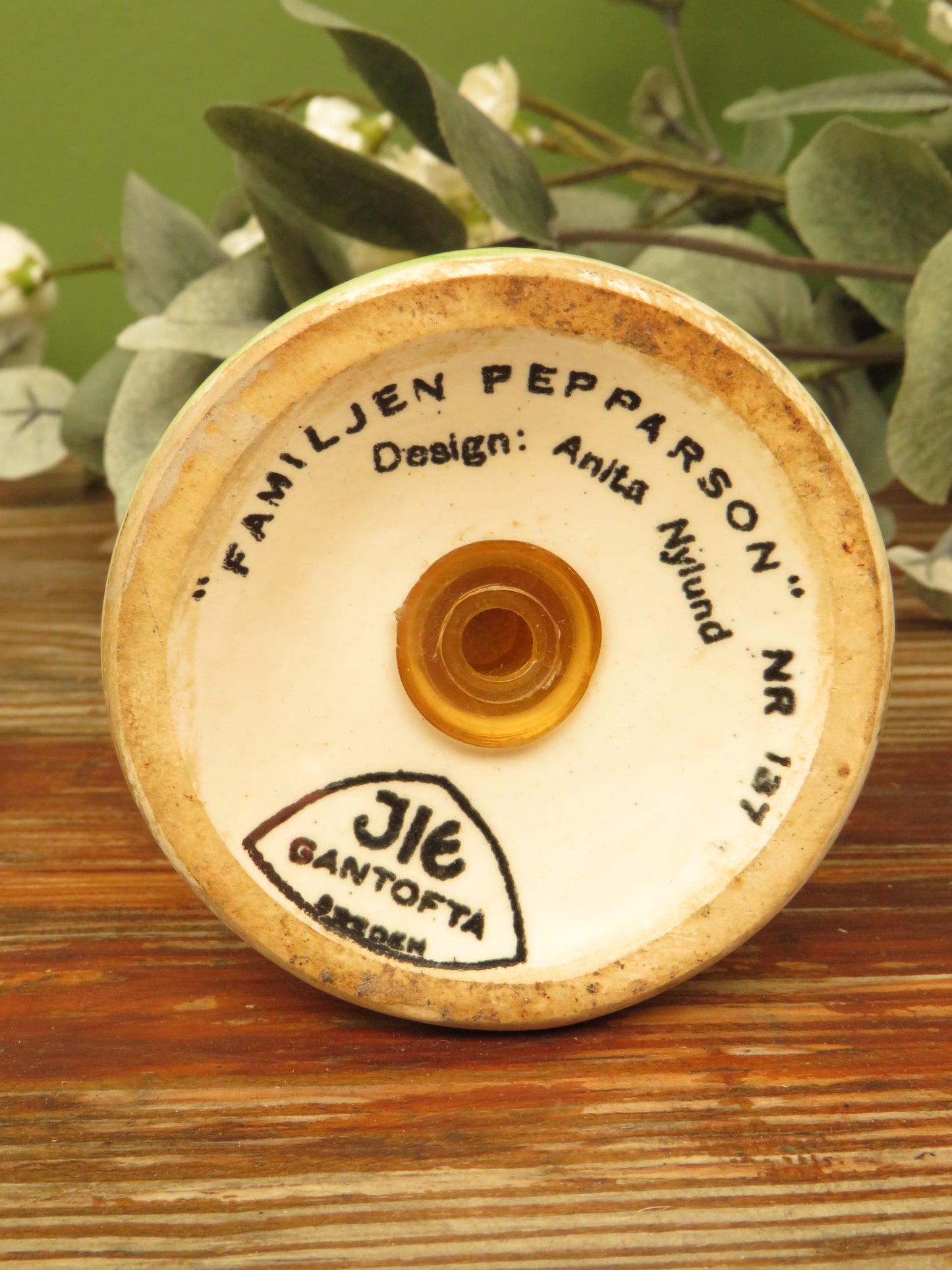 Anita Nylund Vintage Swedish Familjen Pepparson Pepper Shaker