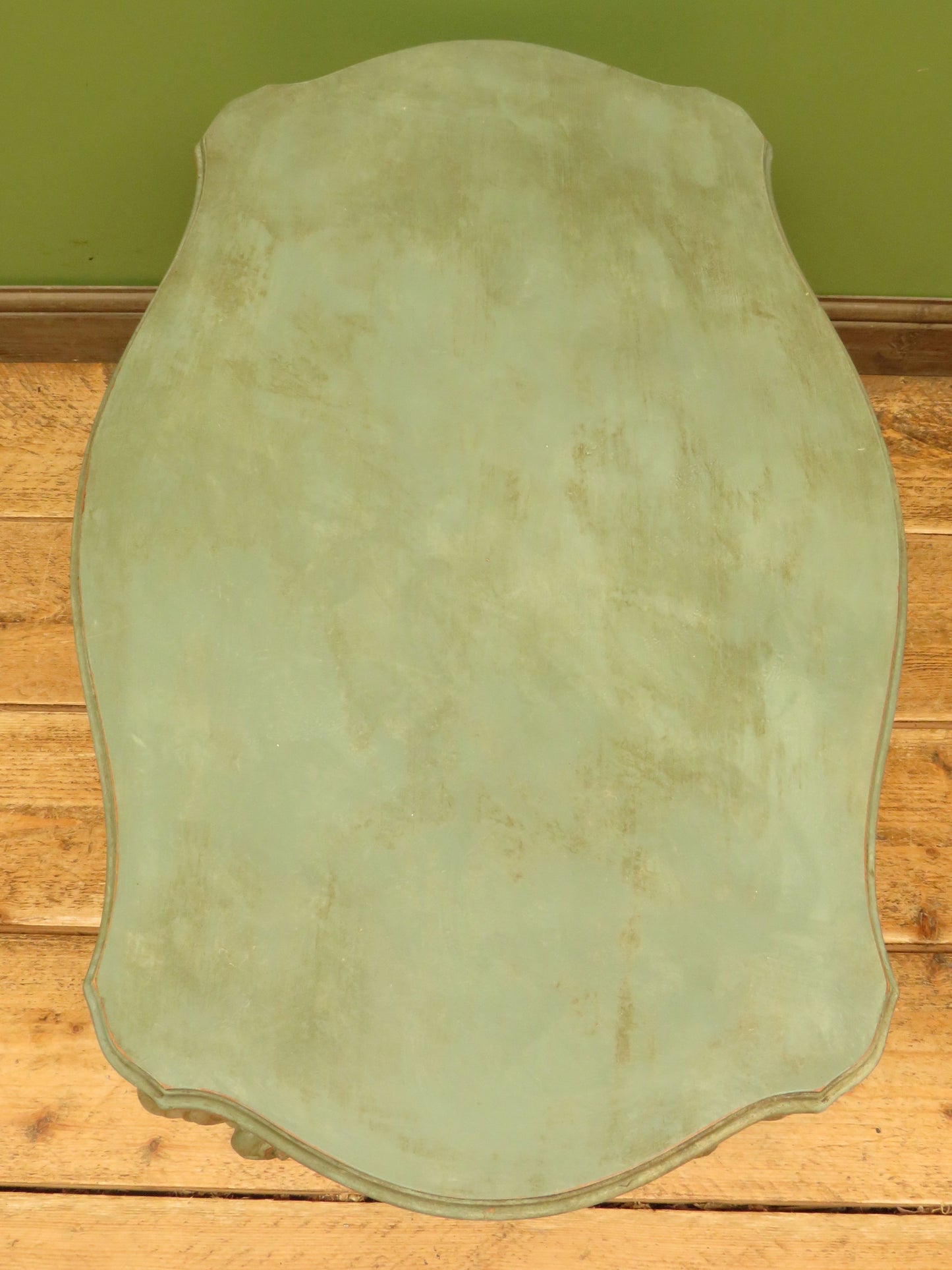 Vintage French Louis XV style Patinated Painted Coffee Table