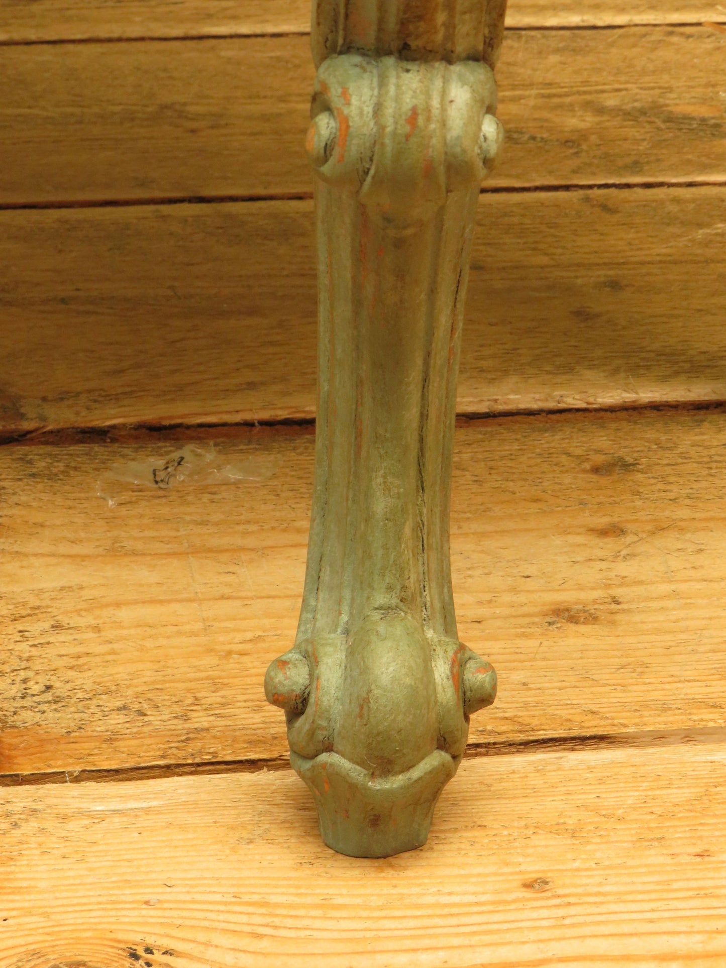 Vintage French Louis XV style Patinated Painted Coffee Table