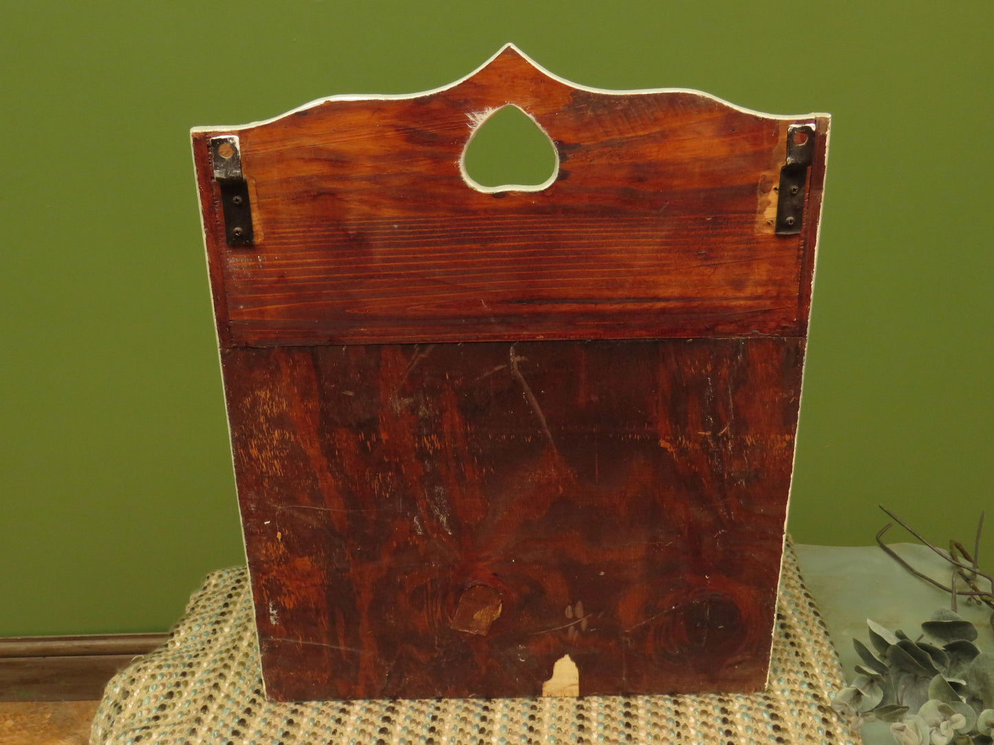 Small Painted Wall Shelf Unit with drawers