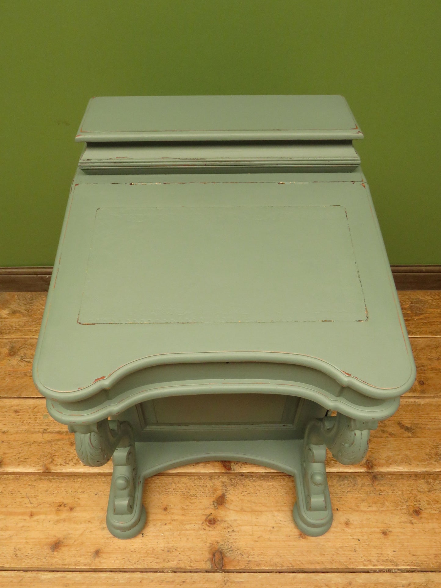 Green Painted Davenport Bureau Desk
