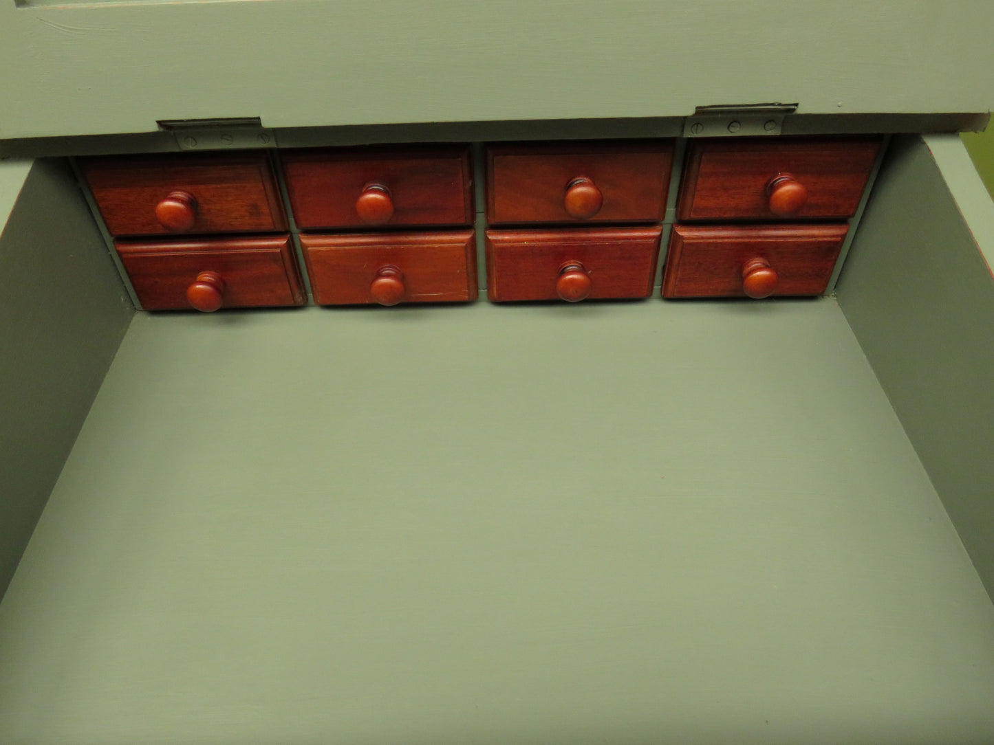 Green Painted Davenport Bureau Desk