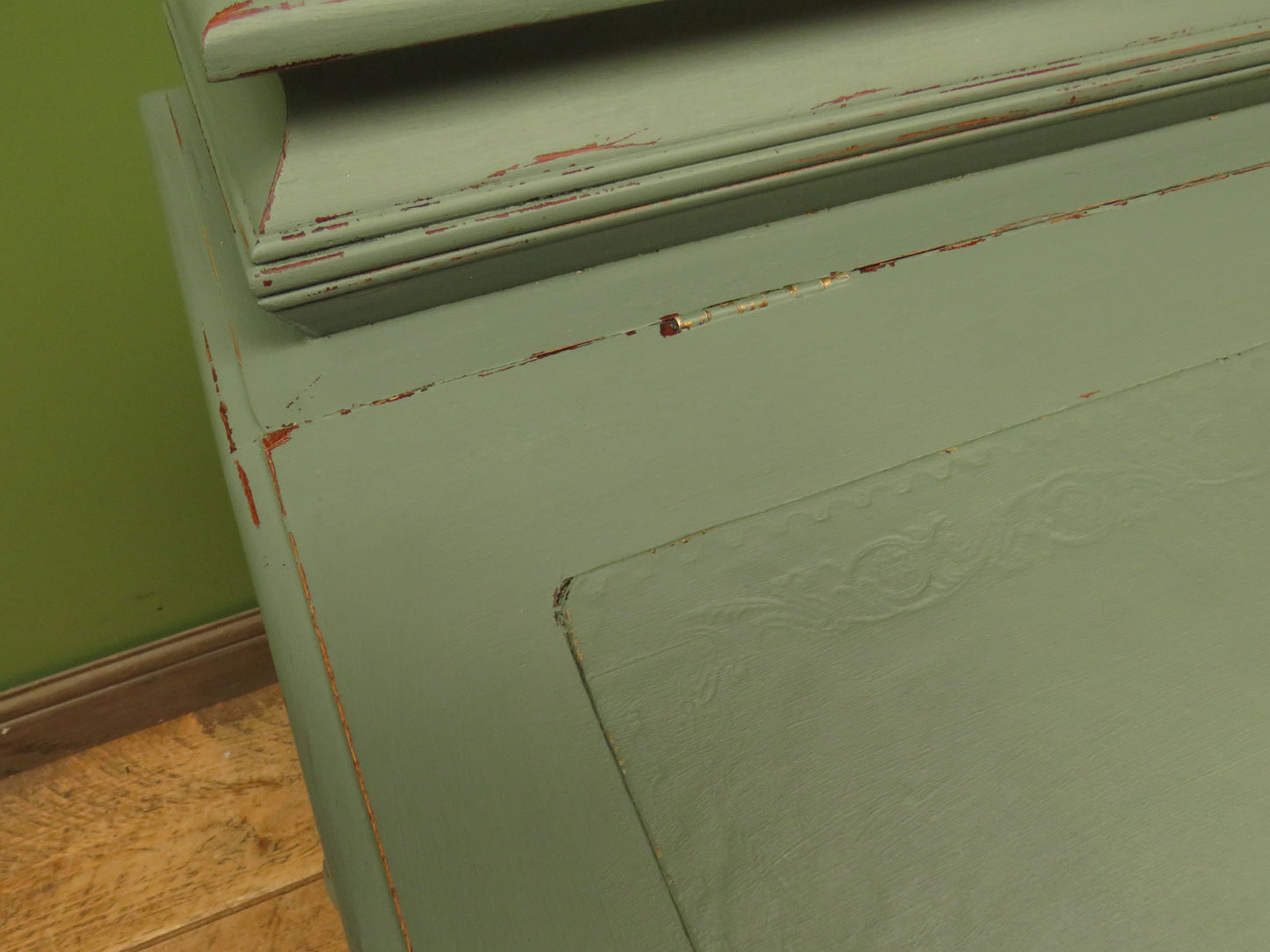 Green Painted Davenport Bureau Desk
