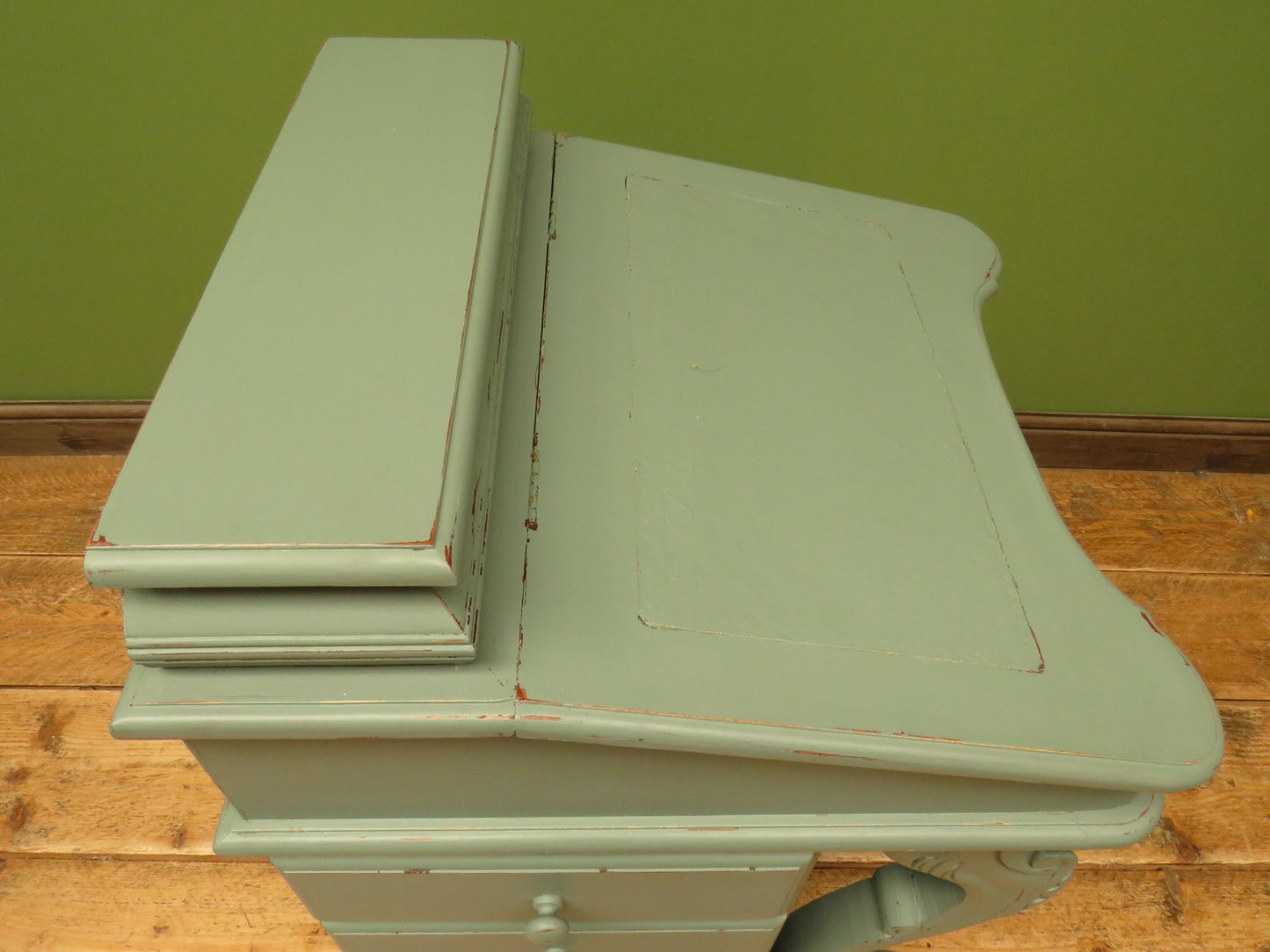 Green Painted Davenport Bureau Desk