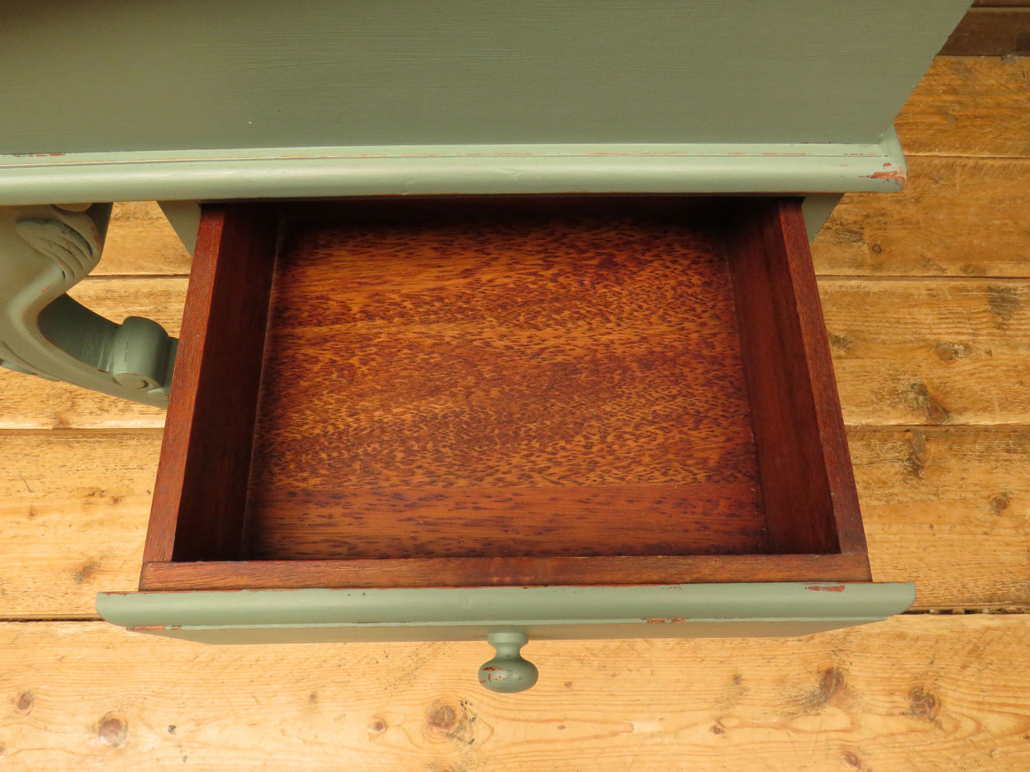 Green Painted Davenport Bureau Desk