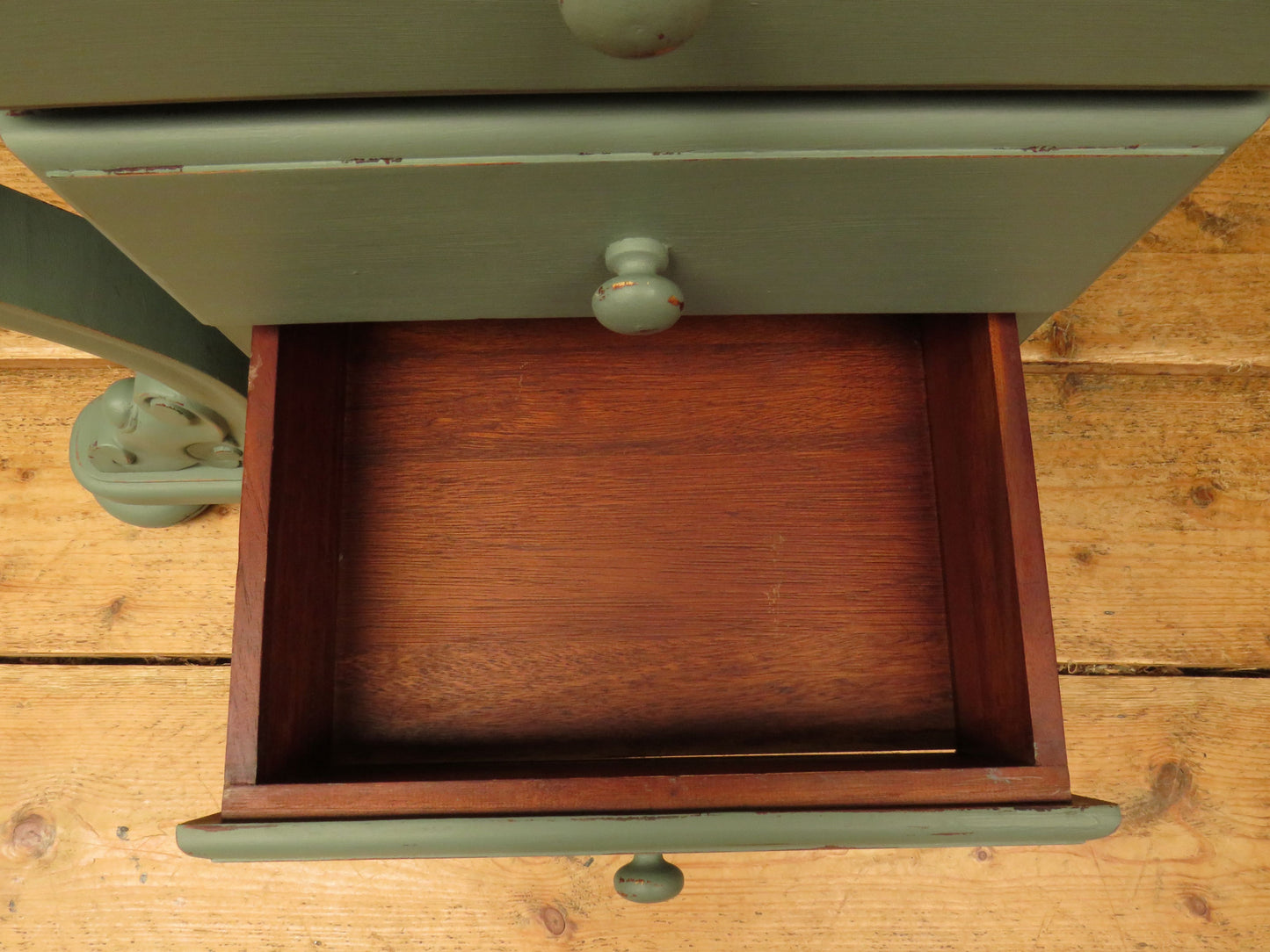 Green Painted Davenport Bureau Desk