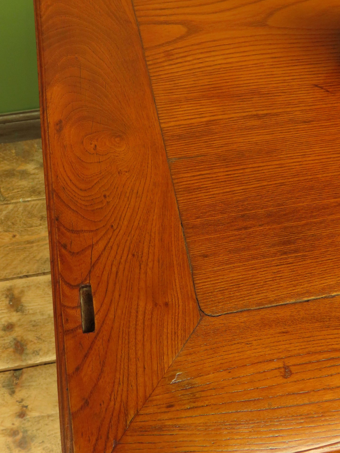 Chinese Elm Table with Ornate Carvings