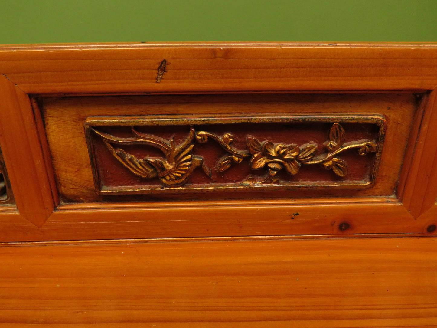 Chinese Wedding Dowry Cabinet with Ornate Carvings