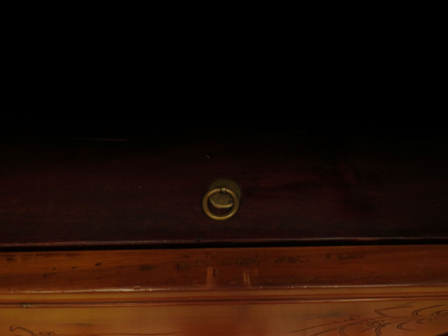Chinese Wedding Dowry Cabinet with Ornate Carvings