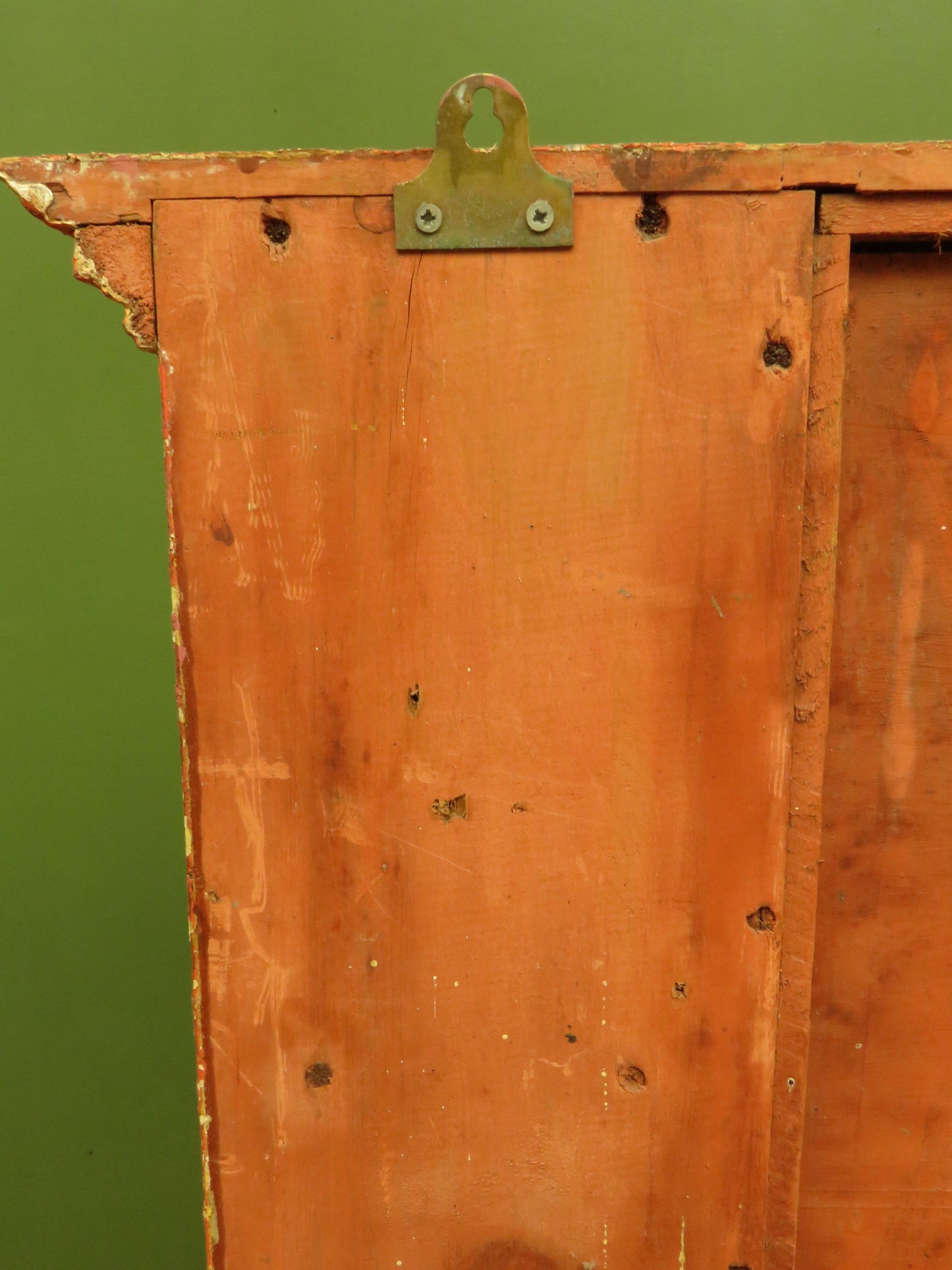 Bohemian Painted Wall Cabinet with Glazed doors