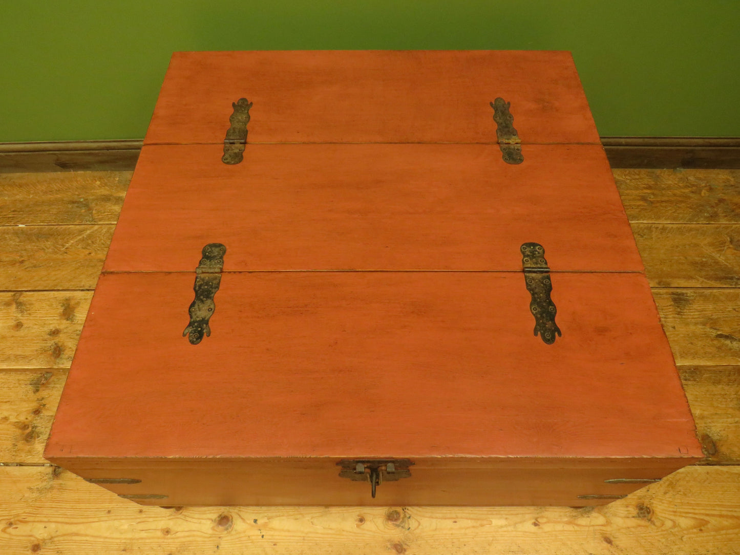 Bohemian Painted Storage Coffee Table Chest