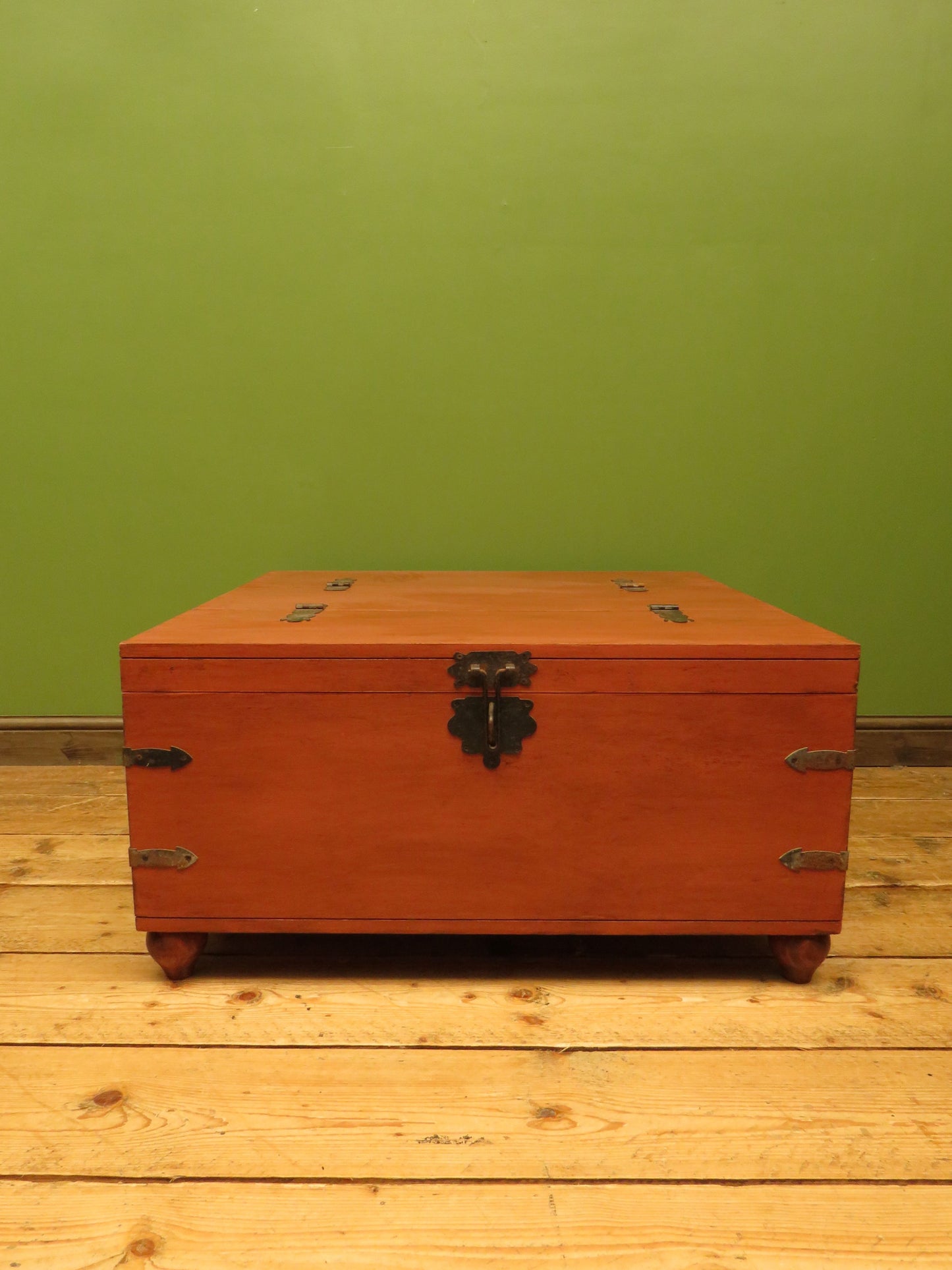 Bohemian Painted Storage Coffee Table Chest