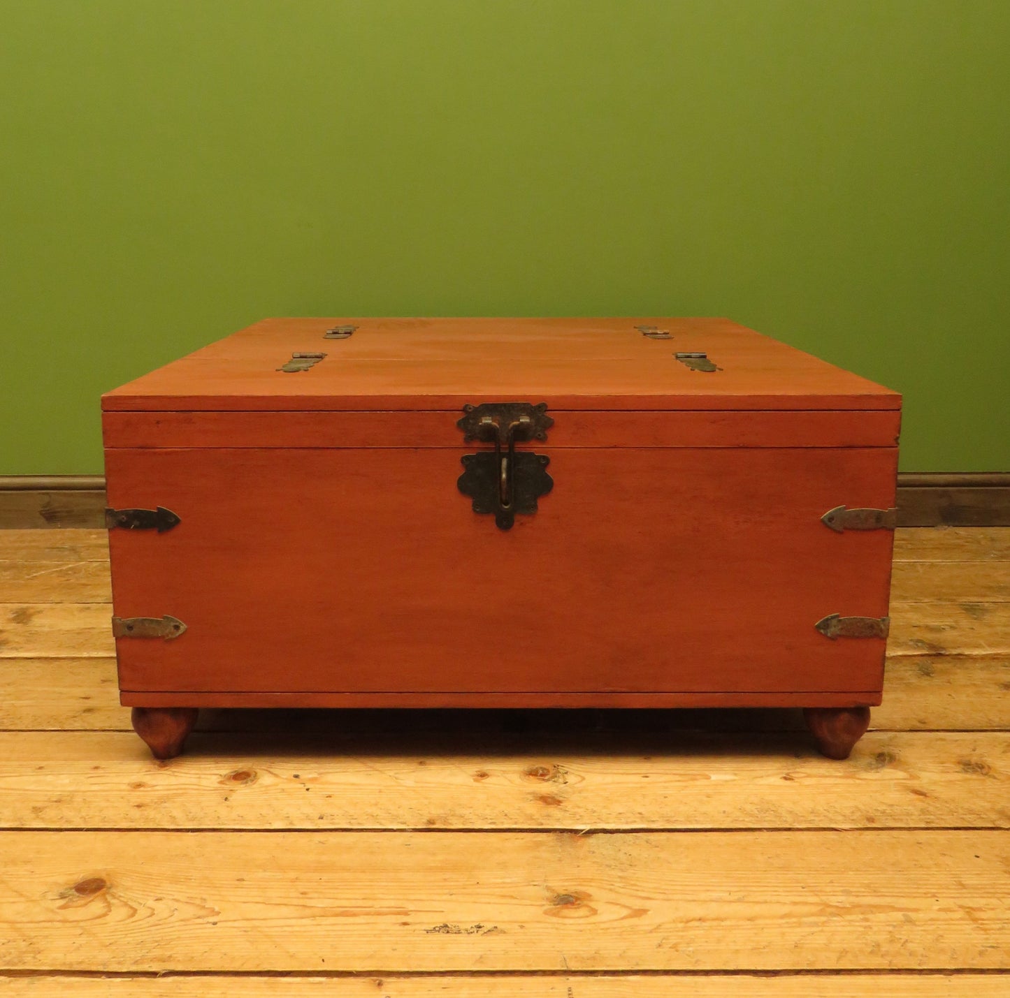 Bohemian Painted Storage Coffee Table Chest