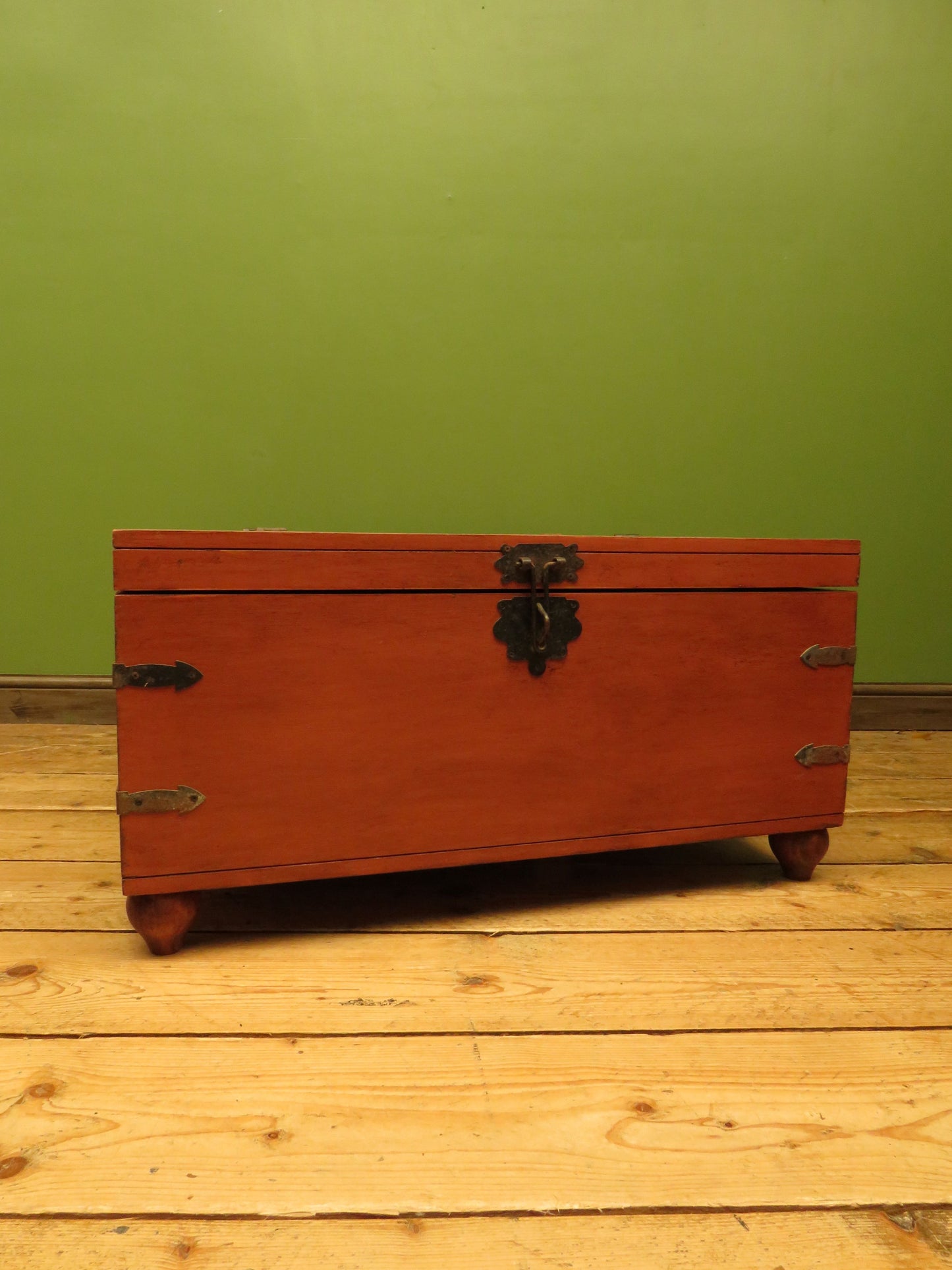 Bohemian Painted Storage Coffee Table Chest