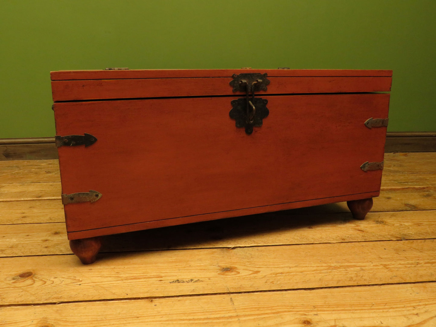 Bohemian Painted Storage Coffee Table Chest