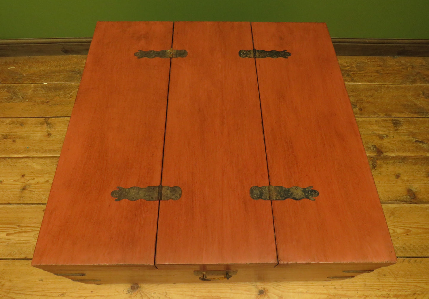 Bohemian Painted Storage Coffee Table Chest