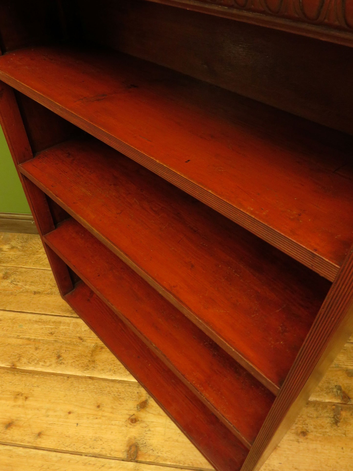 Rustic Red Pine Shelf Unit