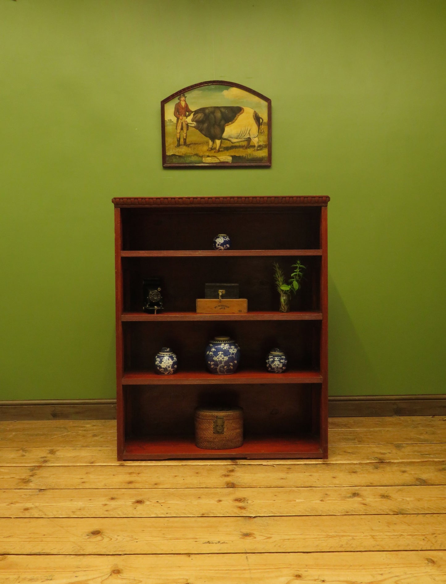 Rustic Red Pine Shelf Unit