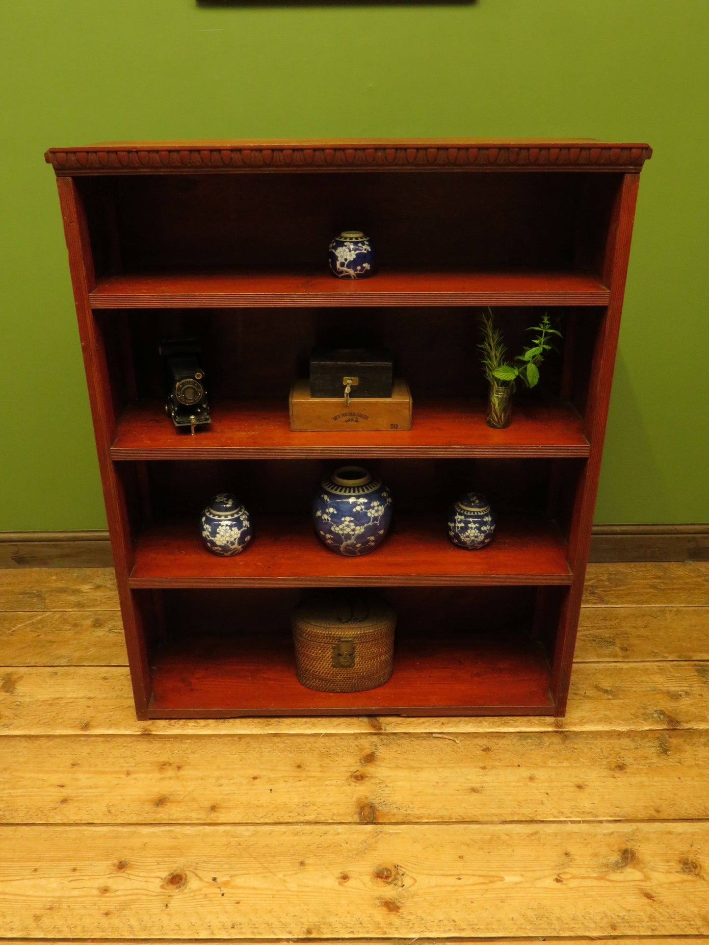 Rustic Red Pine Shelf Unit