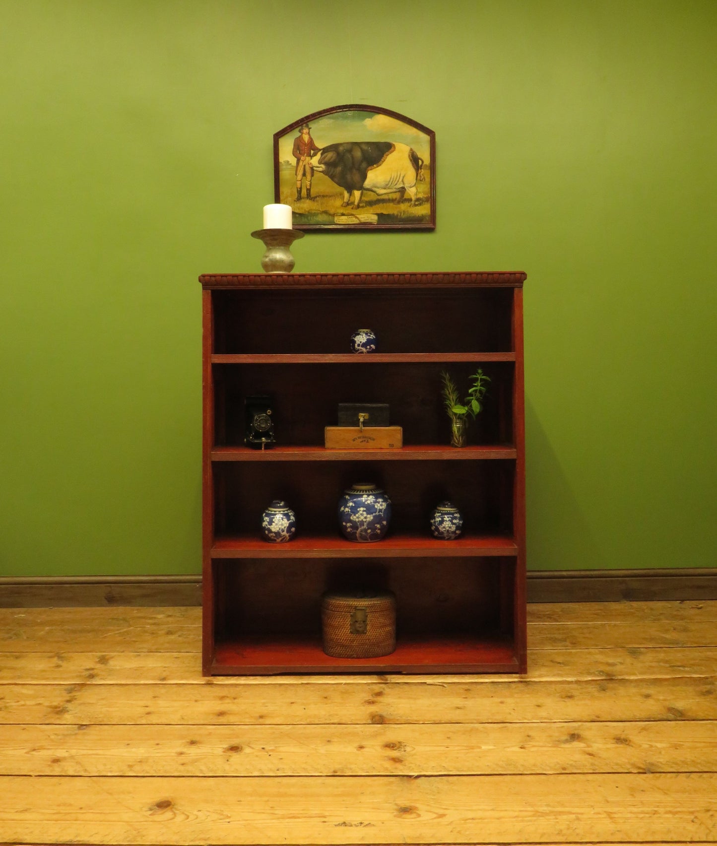 Rustic Red Pine Shelf Unit