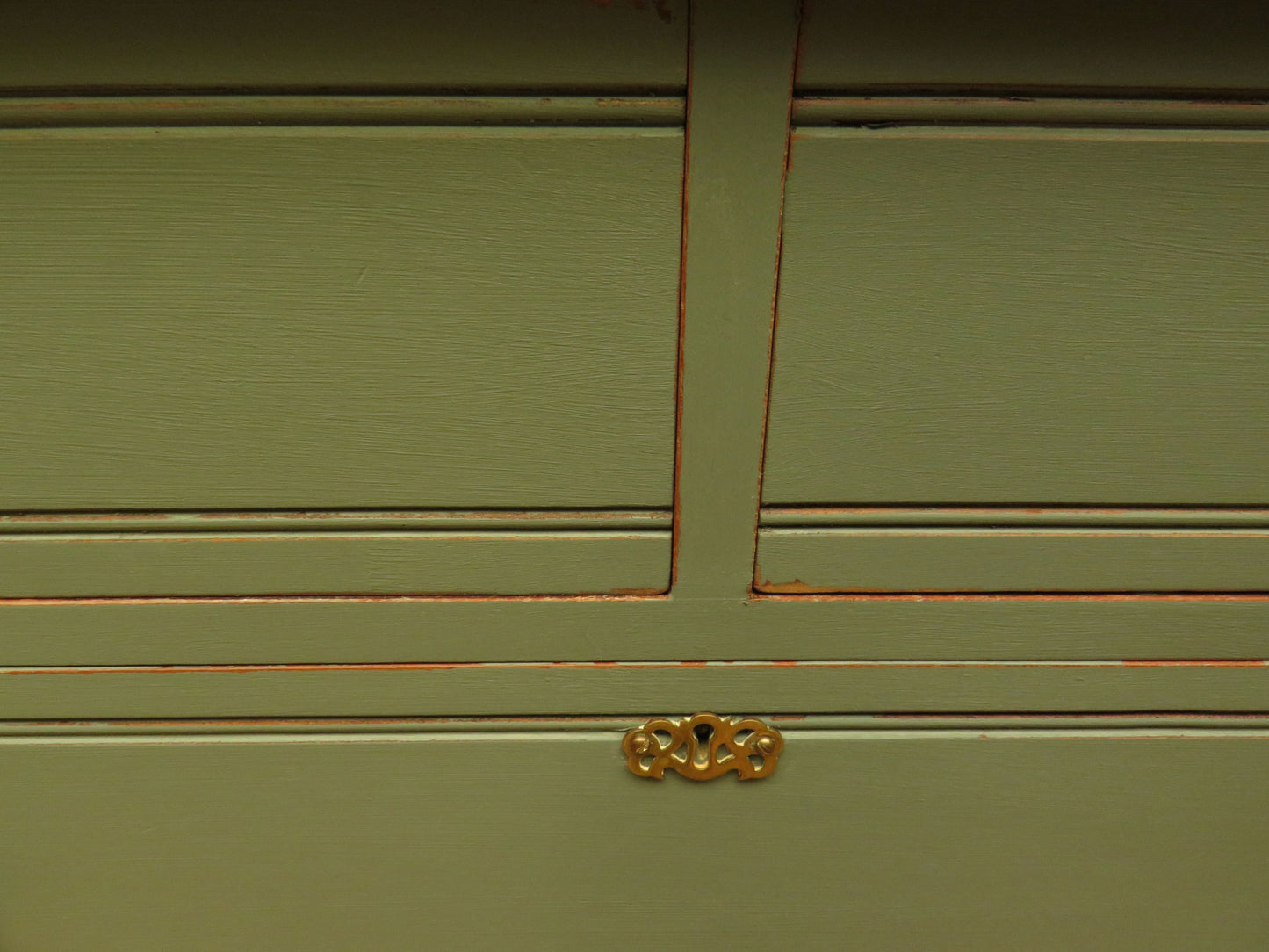 Antique Green Painted Chest of Drawers
