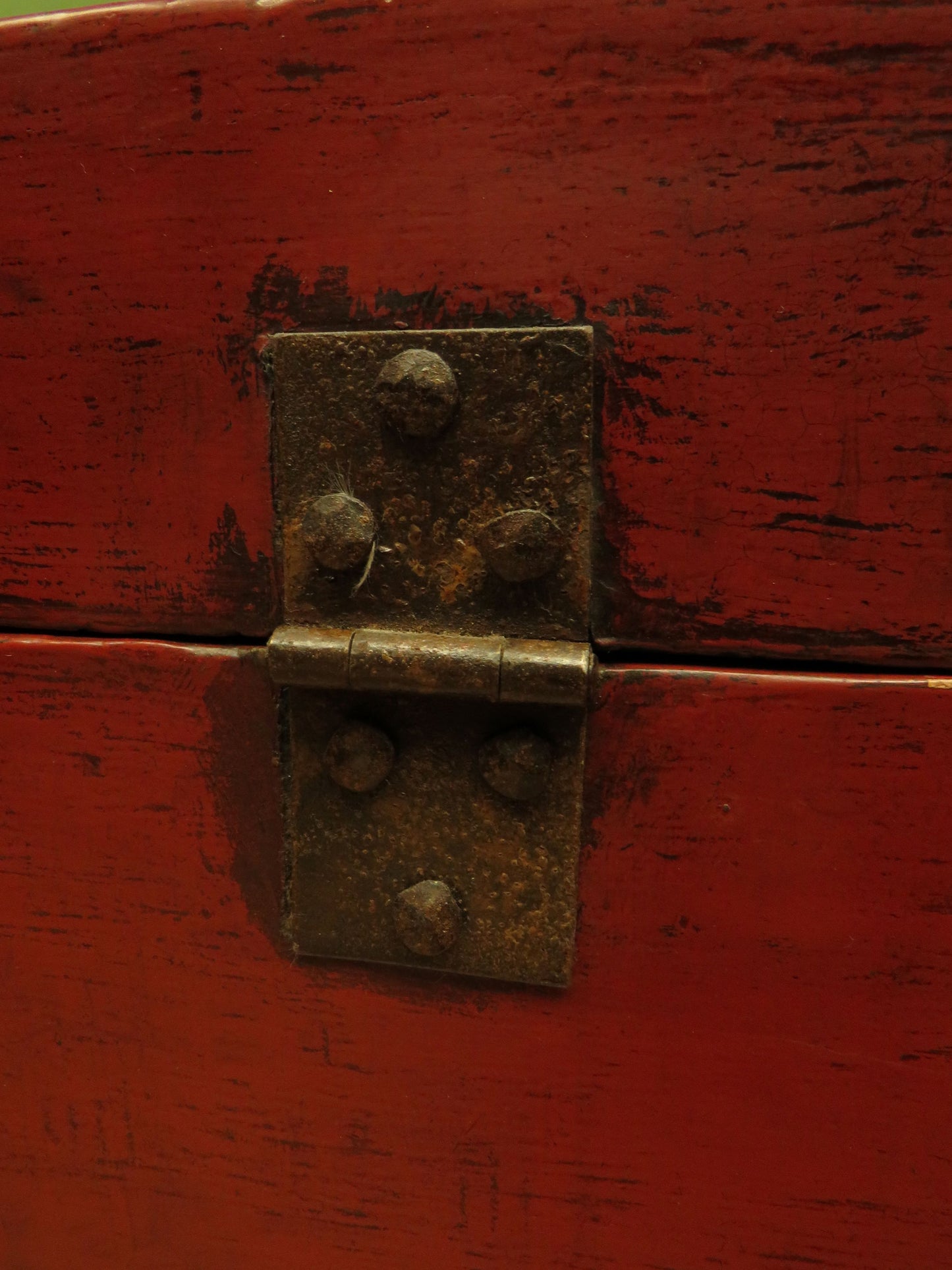 Early 20th Century Chinese Red Lacquered Blanket Chest