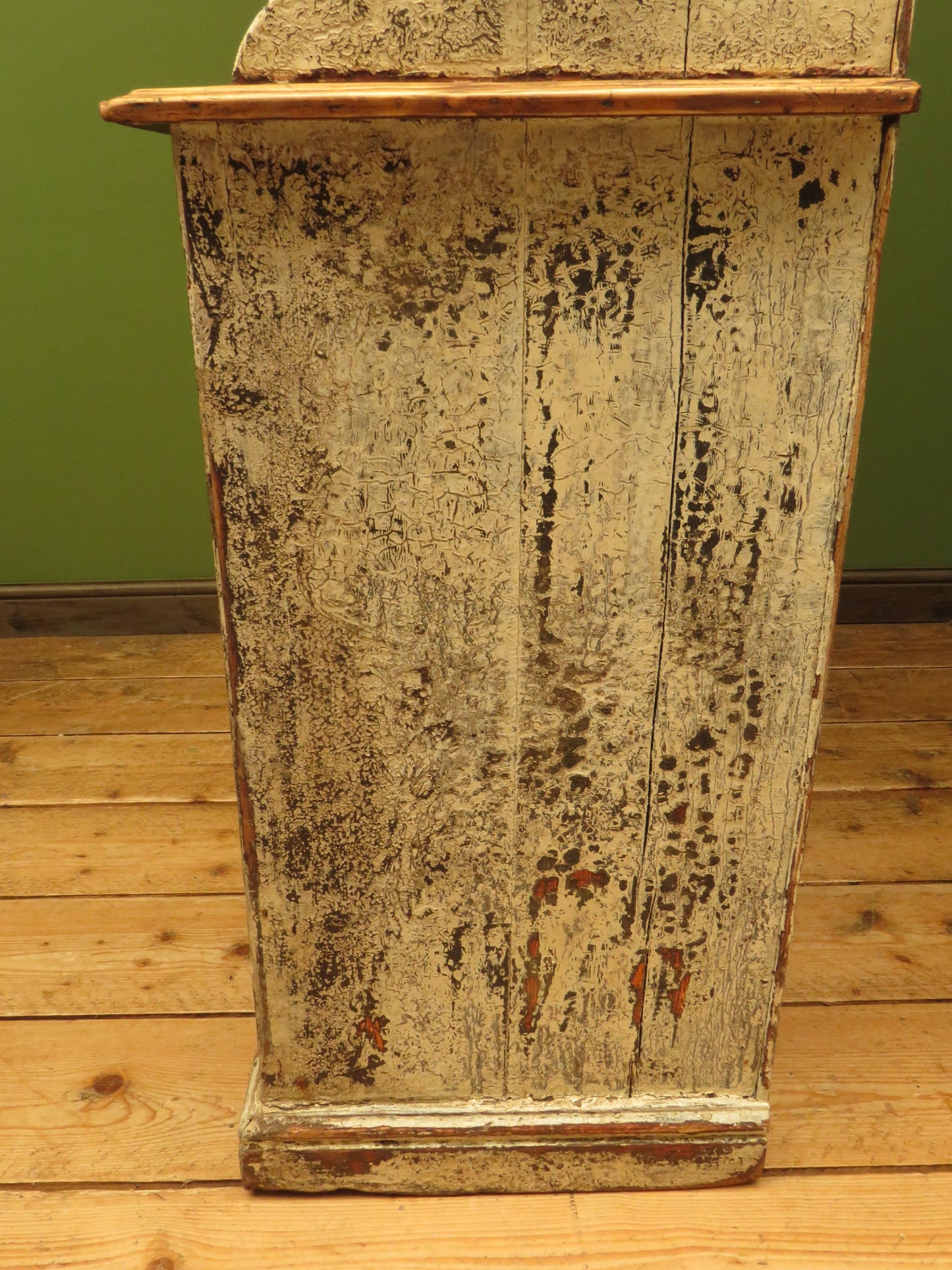 Old Pine Kitchen Dresser with Chippy Paint Finish