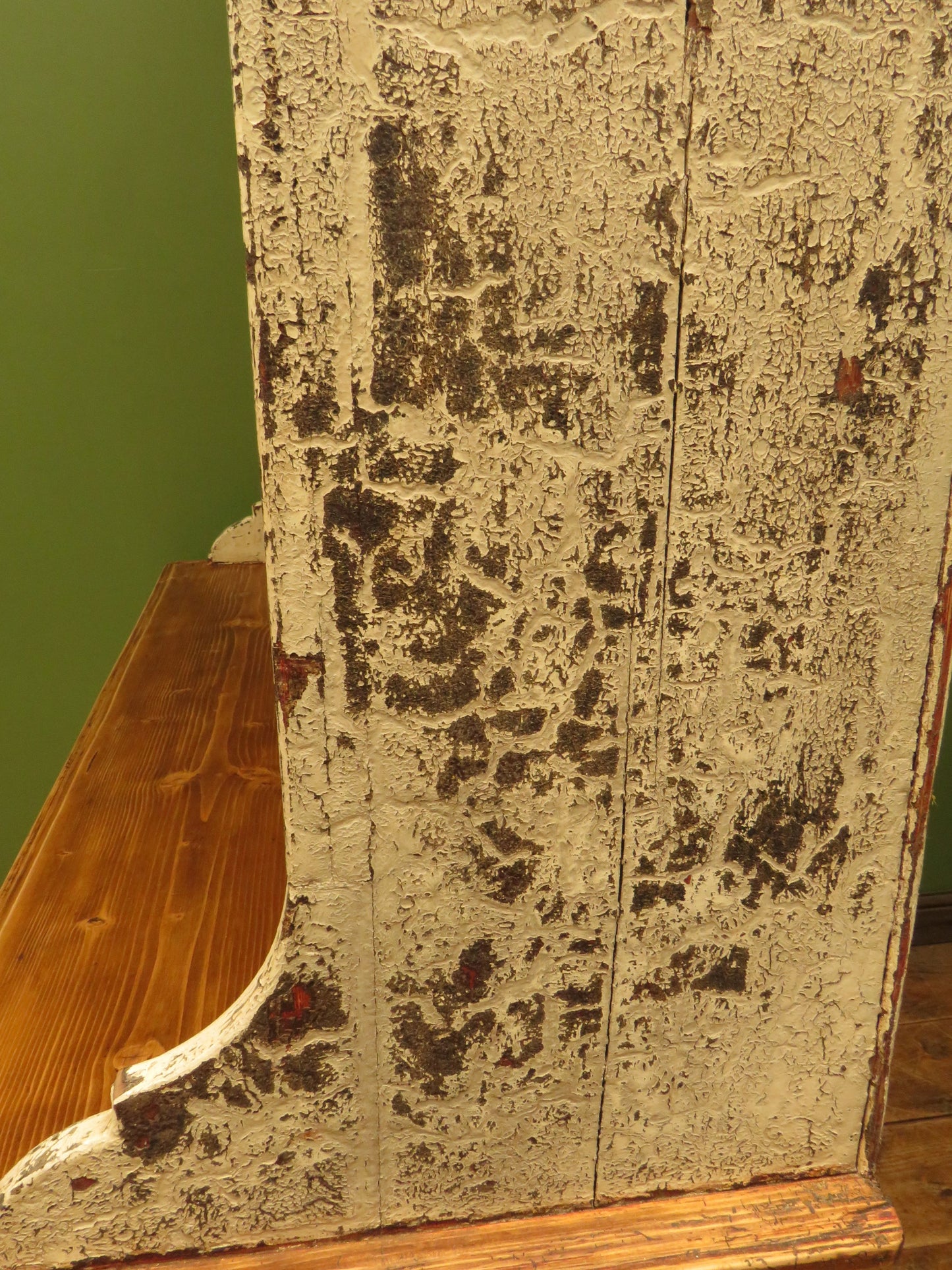 Old Pine Kitchen Dresser with Chippy Paint Finish
