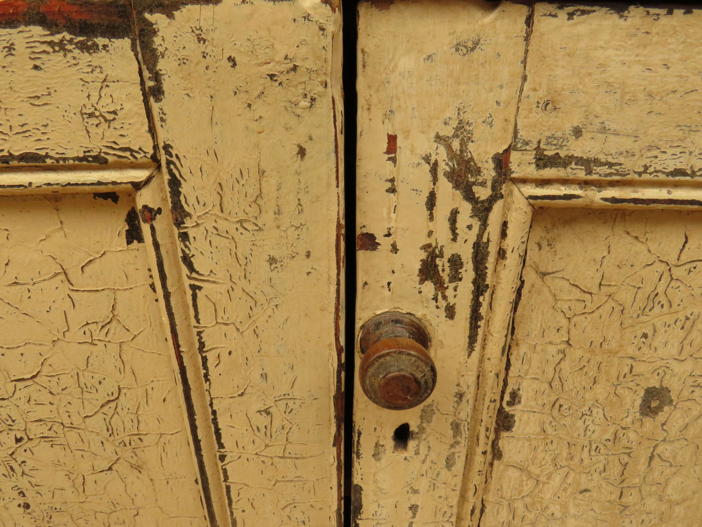 Old Pine Kitchen Dresser with Chippy Paint Finish