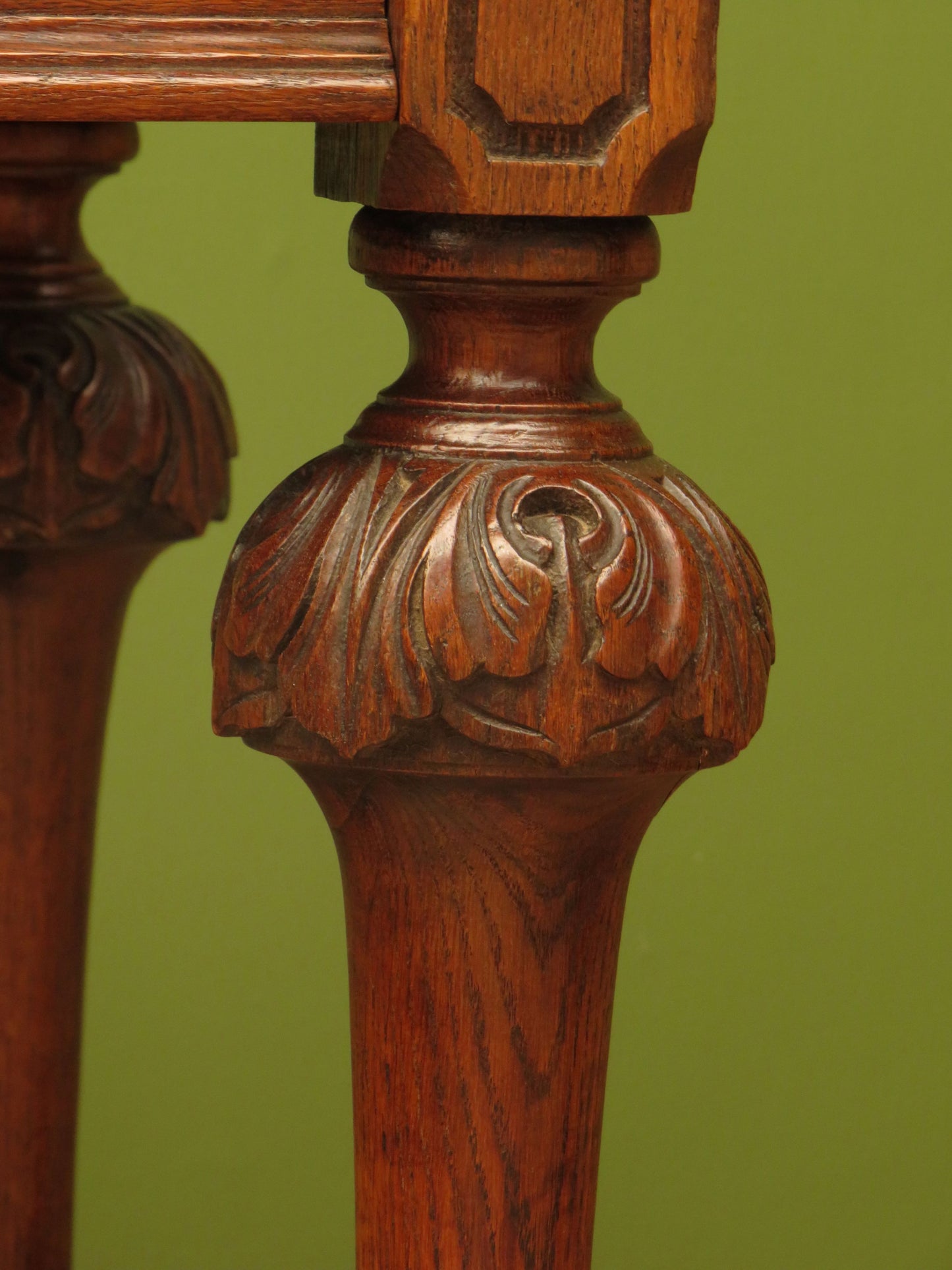 Restored French Polished Oak Writing Table