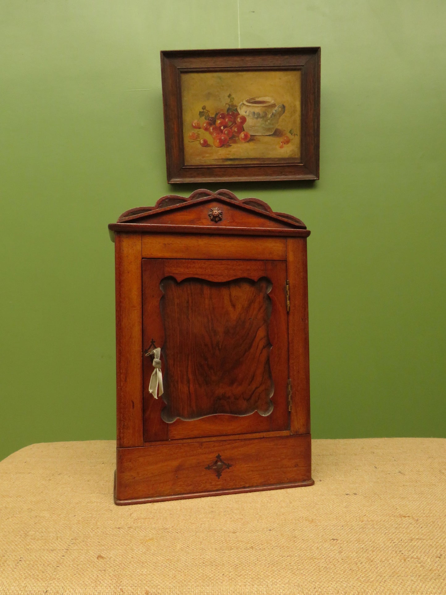 Small Antique European Key or Jewellery cabinet
