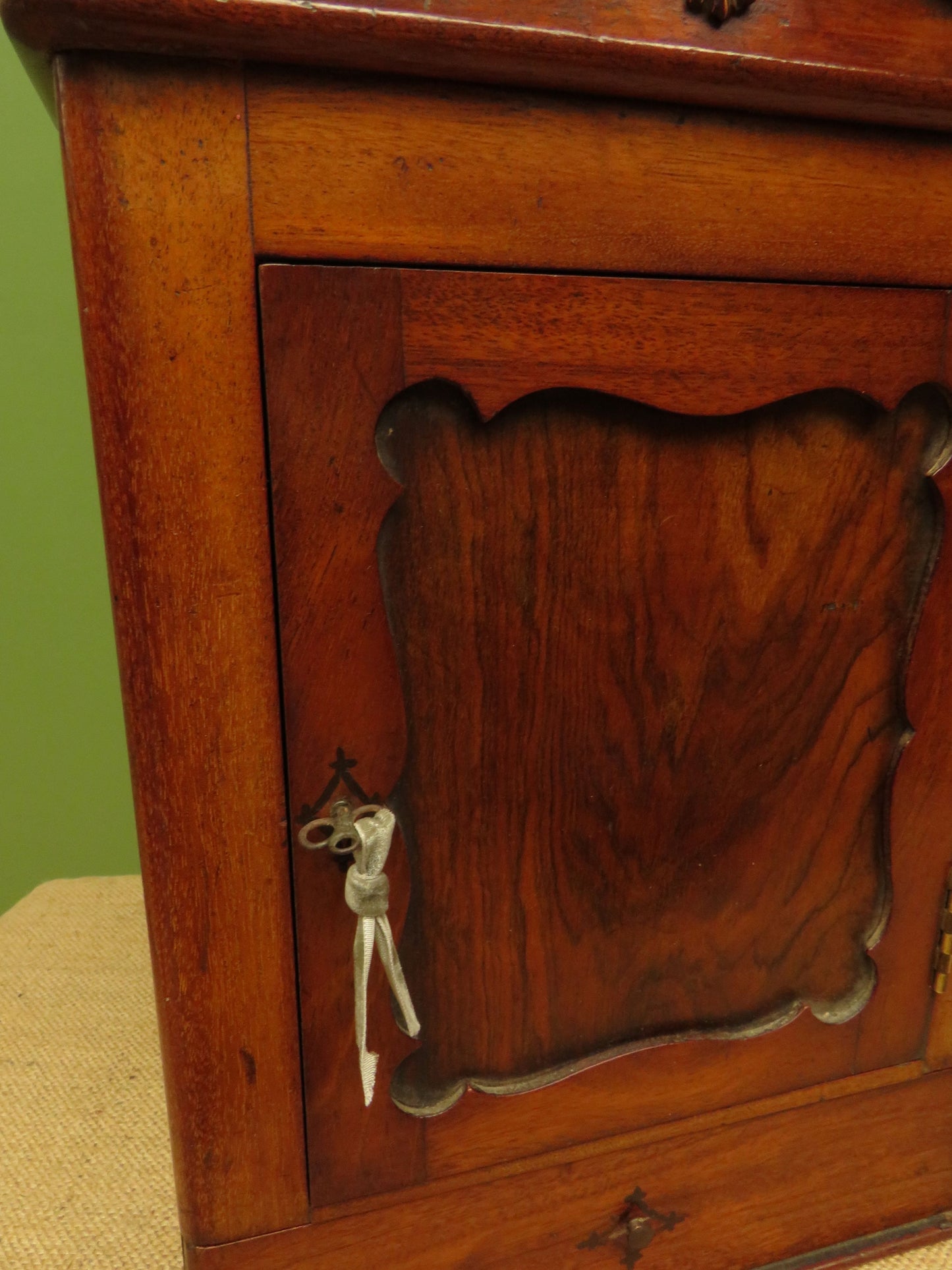 Small Antique European Key or Jewellery cabinet