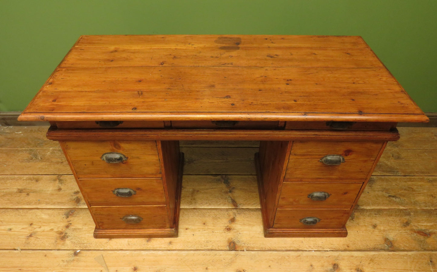 Victorian Sea Captains Style Desk in three parts