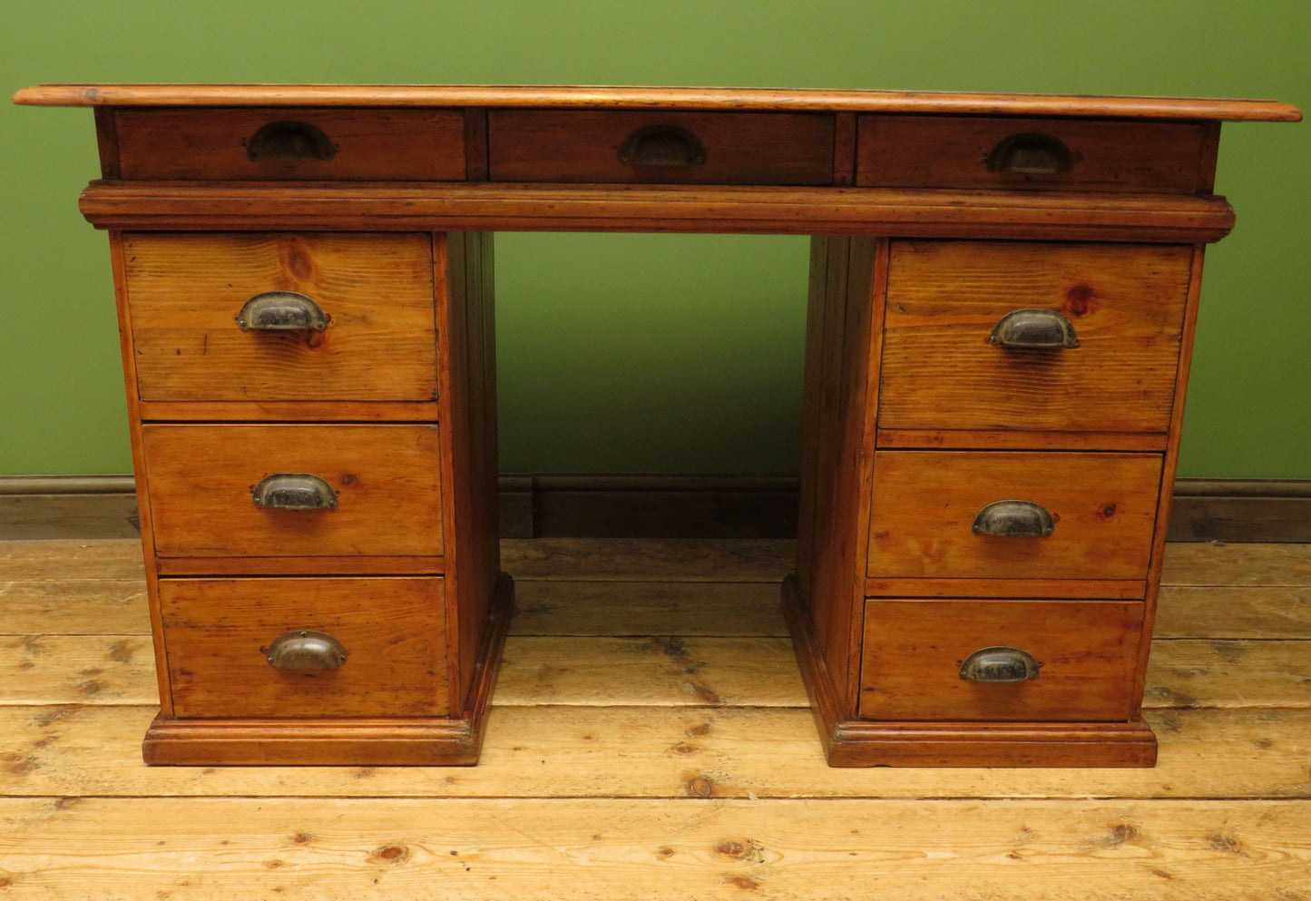 Victorian Sea Captains Style Desk in three parts