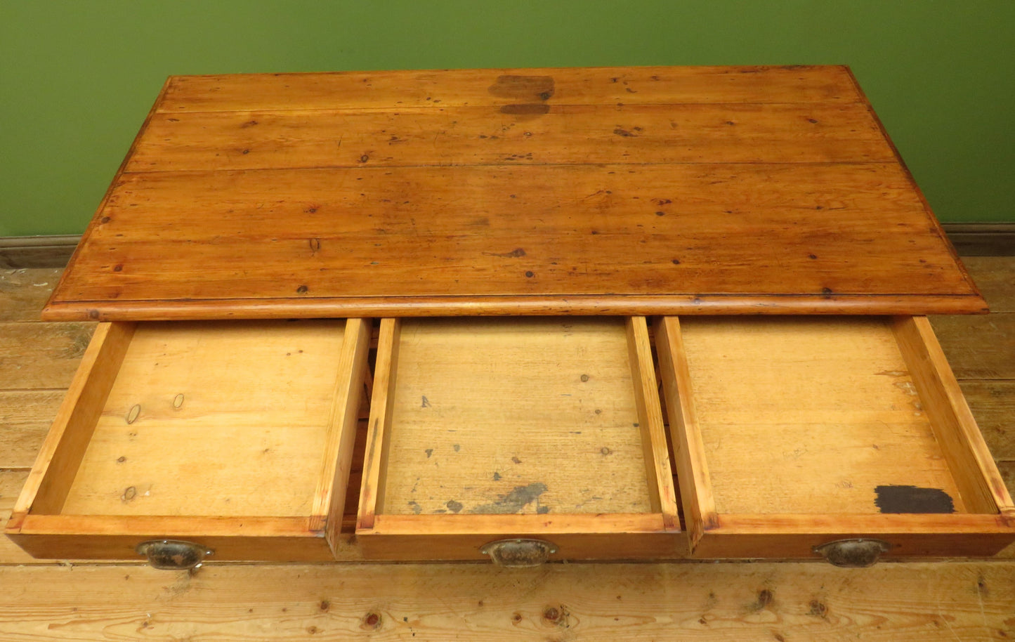 Victorian Sea Captains Style Desk in three parts